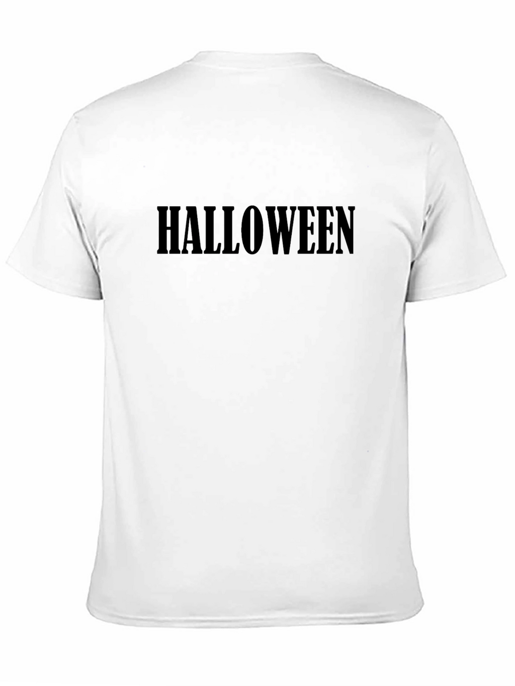 Halloween Text T-Shirt - Black