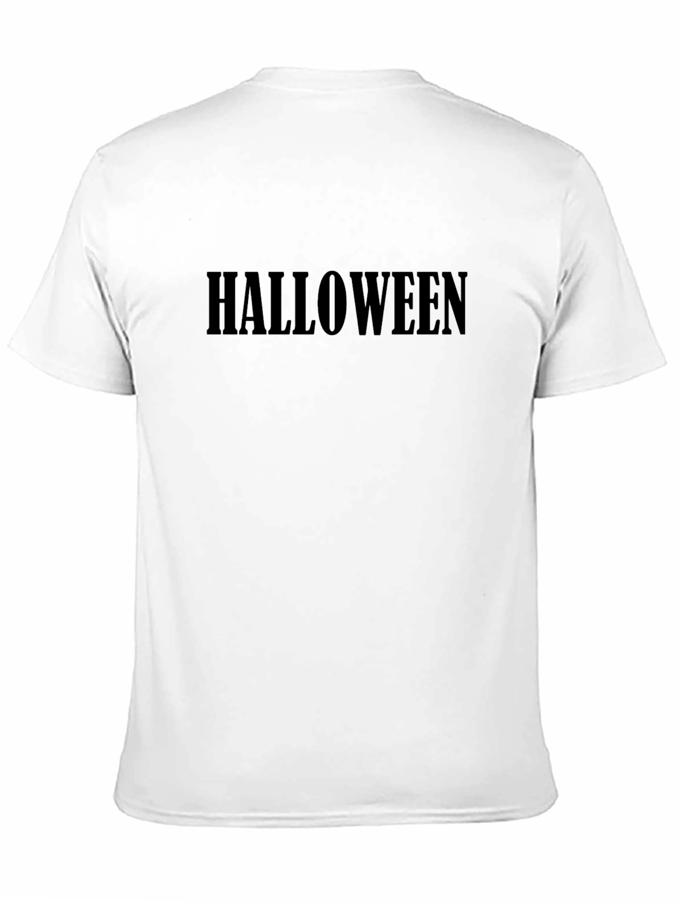 Halloween Text T-Shirt - Black