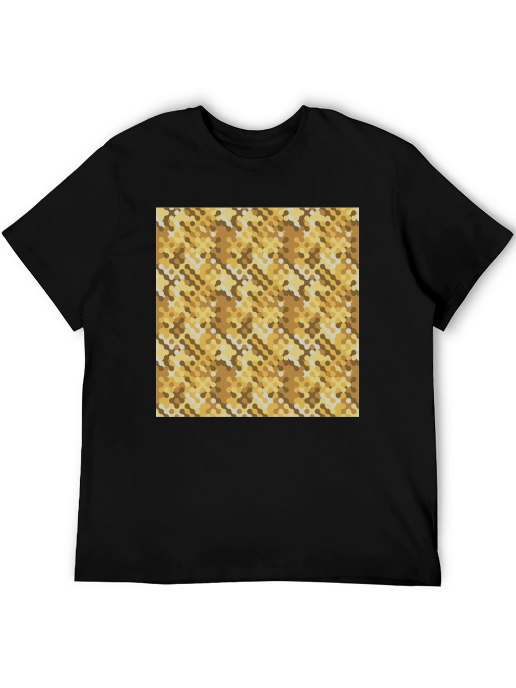 Abstract Pattern T-Shirt - Black