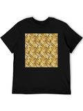 Abstract Pattern T-Shirt - Black