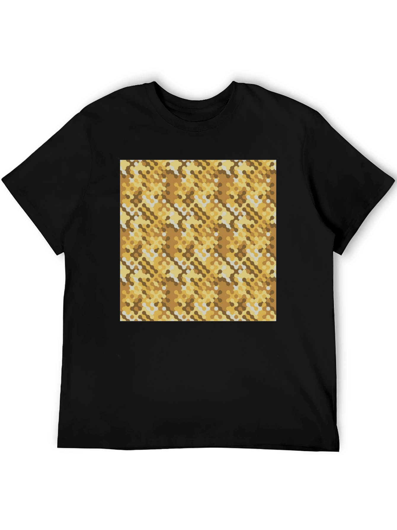 Abstract Pattern T-Shirt - Black