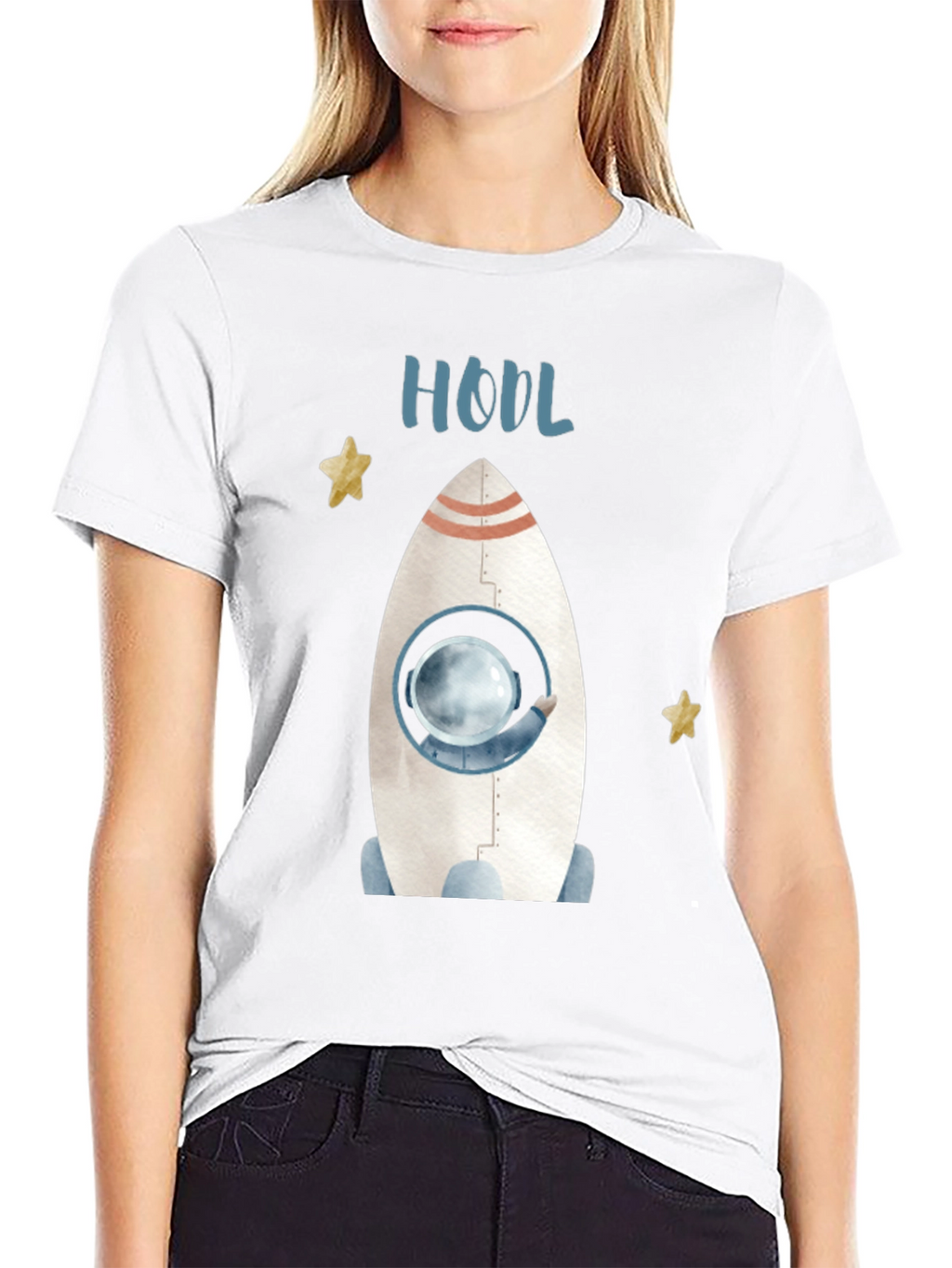 HODL Rocket T-Shirt - Crypto Astronaut Tee