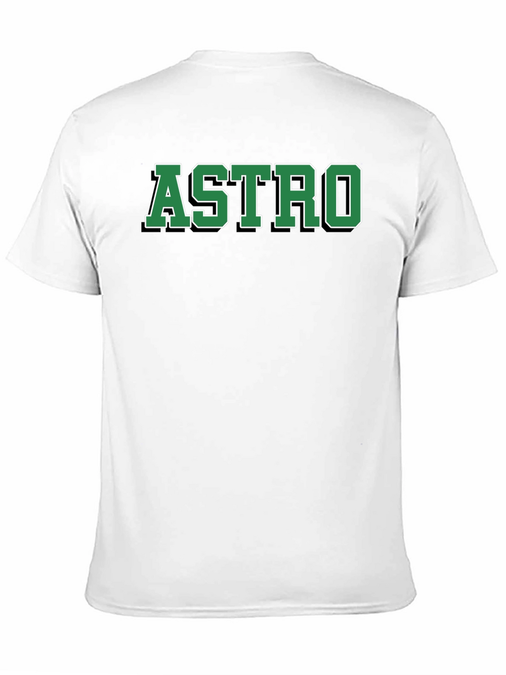 ASTRO Black Cotton Graphic T-Shirt
