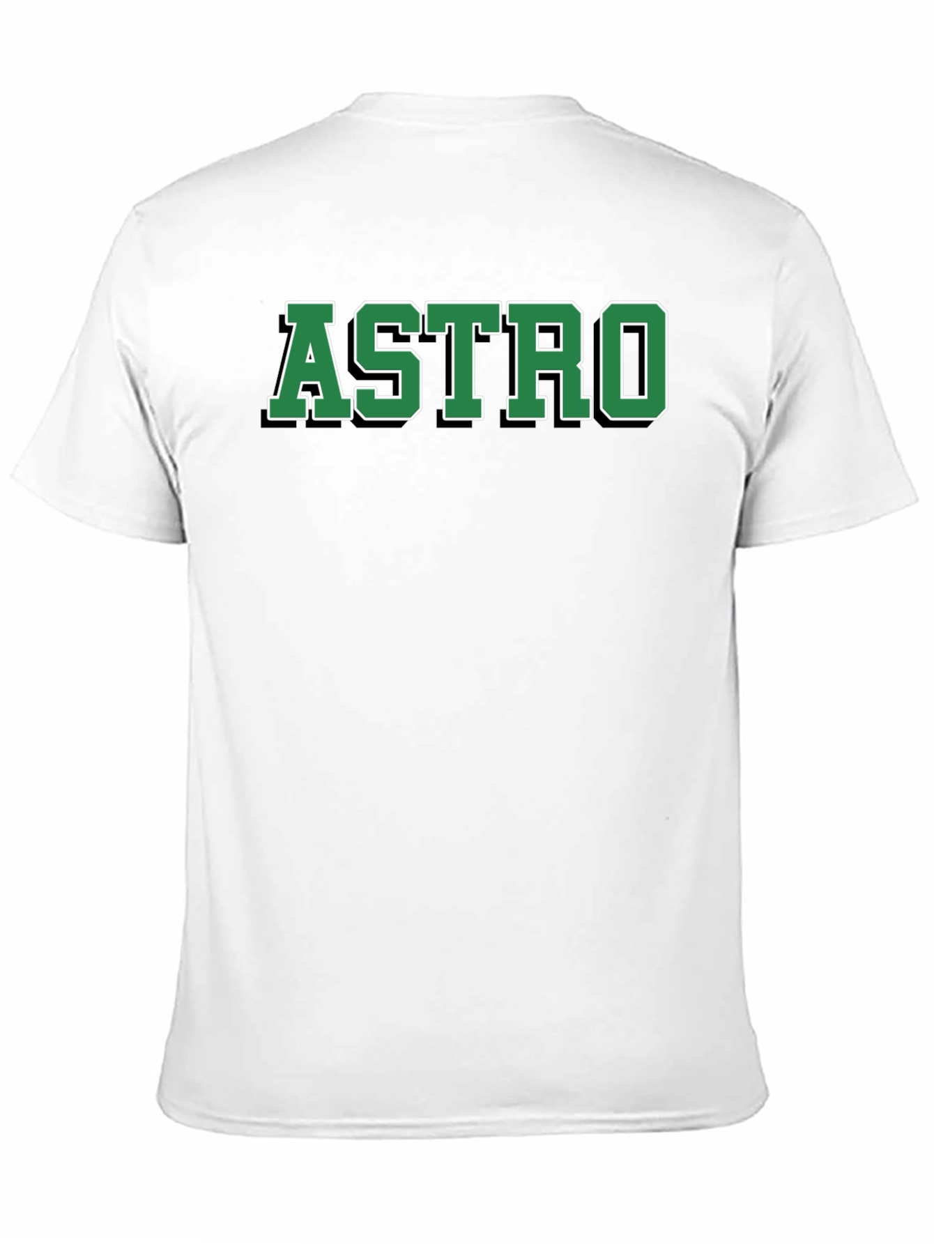 ASTRO Black Cotton Graphic T-Shirt