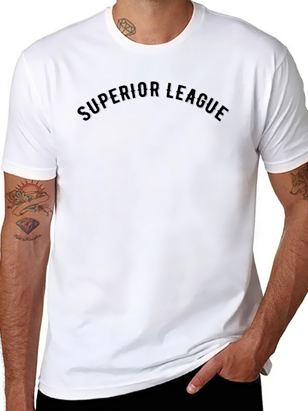 Superior League Mens Black T-Shirt