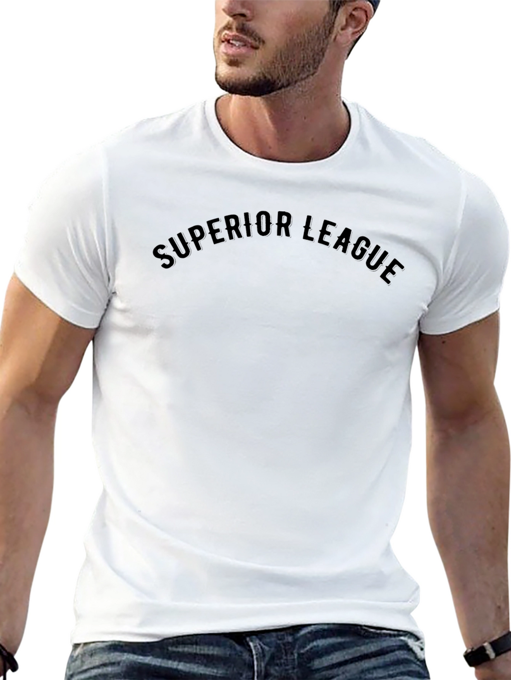 Superior League Mens Black T-Shirt
