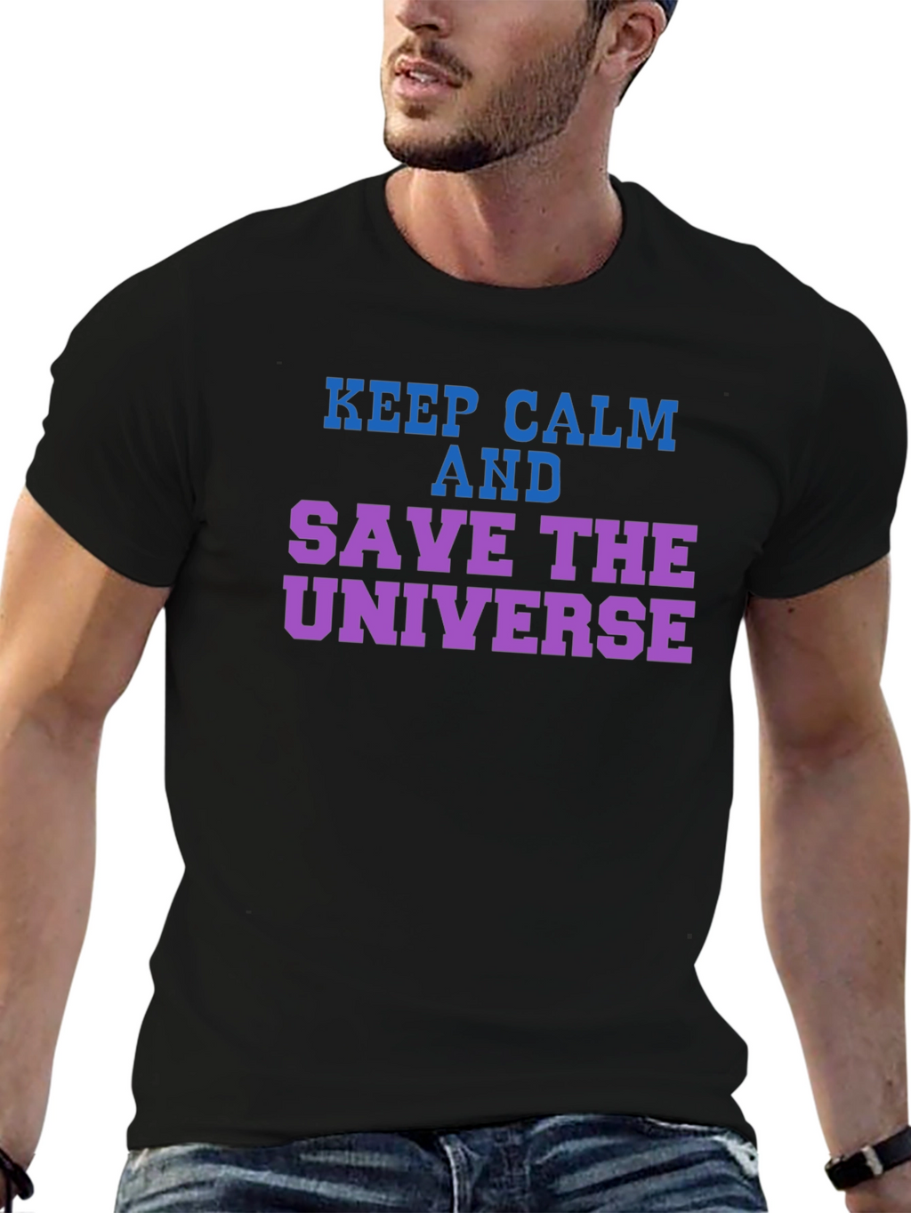 Keep Calm Save the Universe Graphic T-Shirt