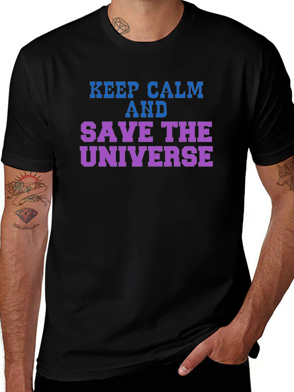 Keep Calm Save the Universe Graphic T-Shirt