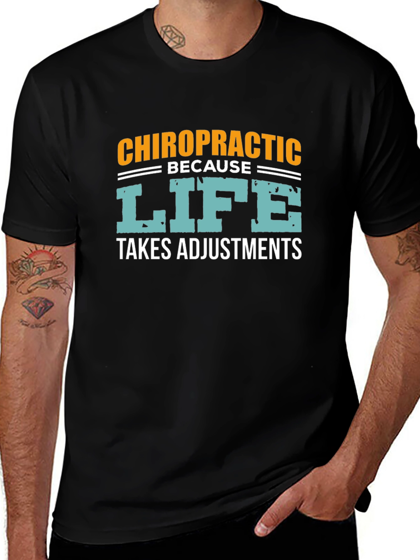 Chiropractic Life Adjustments Graphic Tee