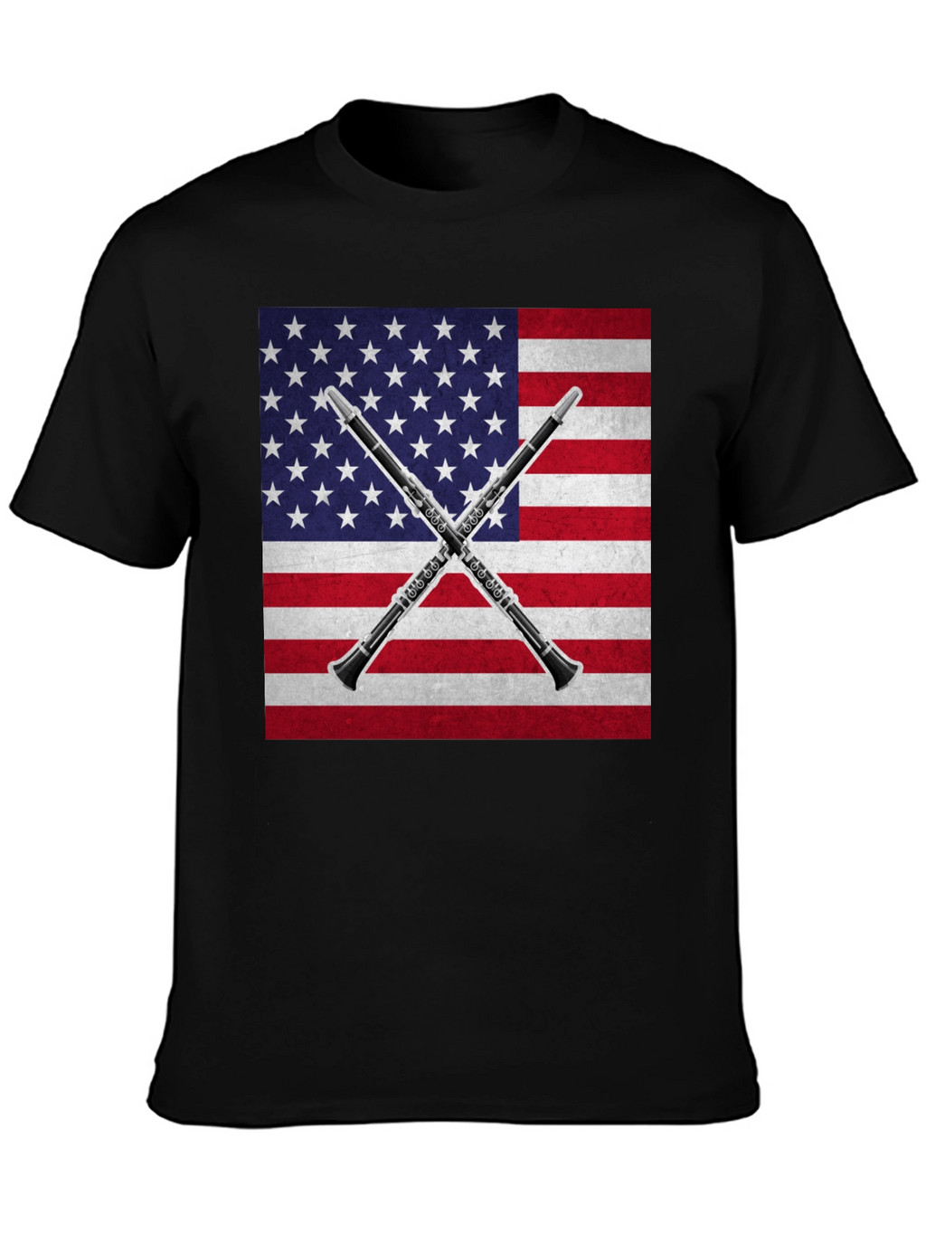 American Flag Clarinet T-Shirt