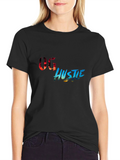 OG Hustle Graphic Print Black T-Shirt