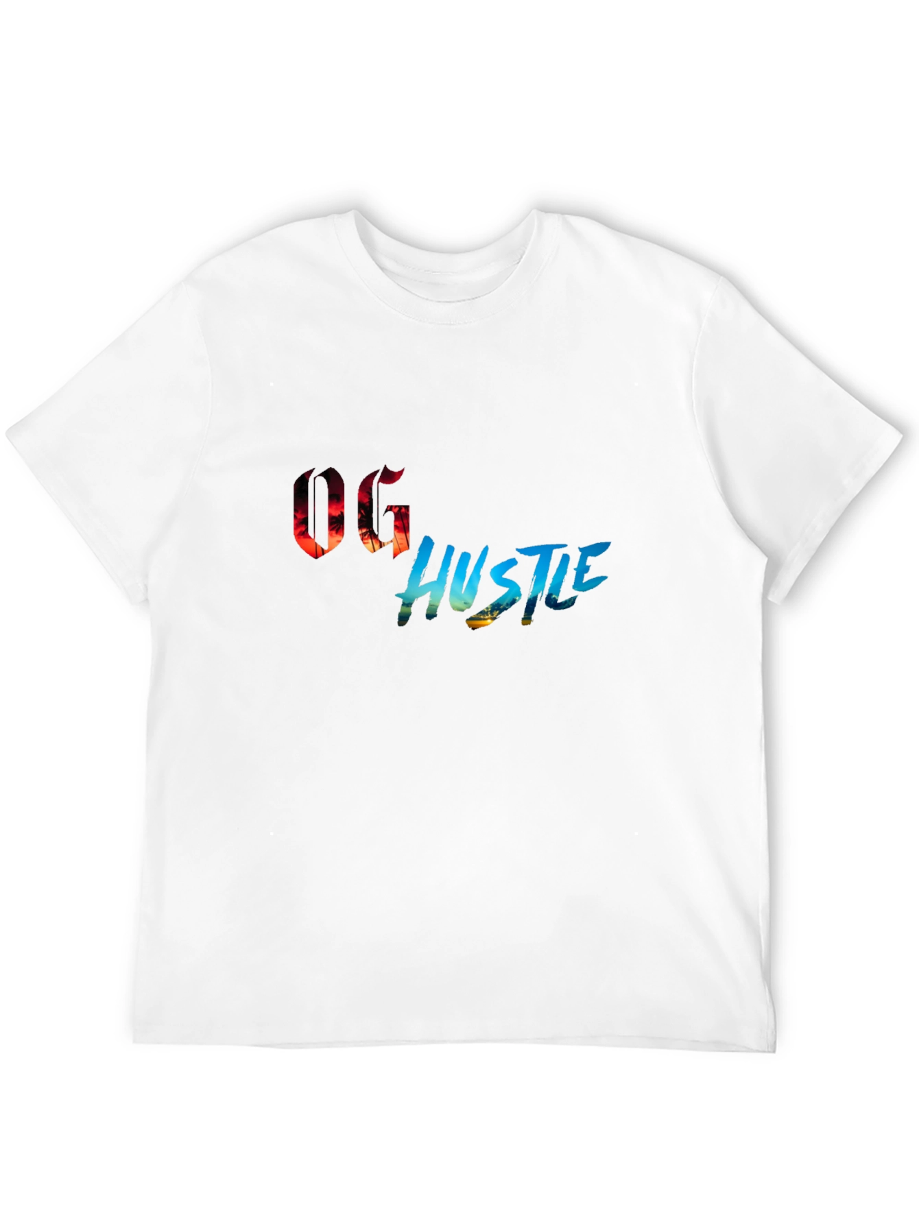 OG Hustle Graphic Print Black T-Shirt