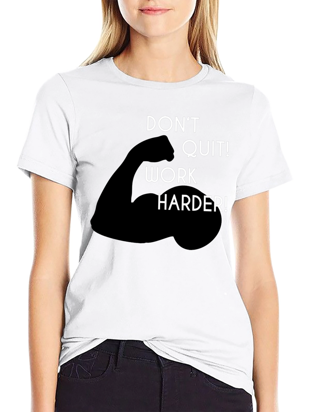 Motivational Work Harder Graphic Tee