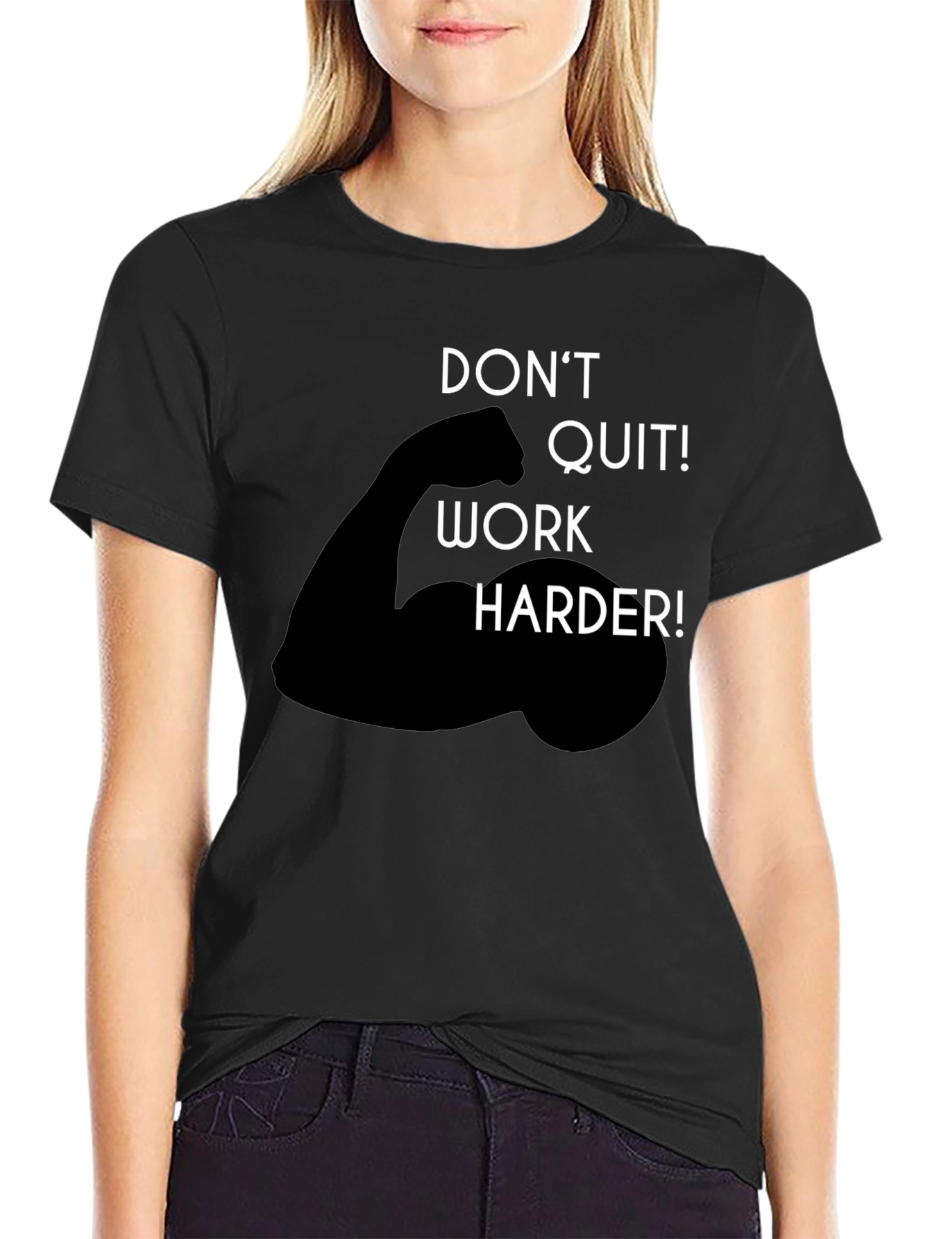 Motivational Work Harder Graphic Tee