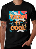 Keep It Cool Graphic Tee - Stylish Black T-Shirt