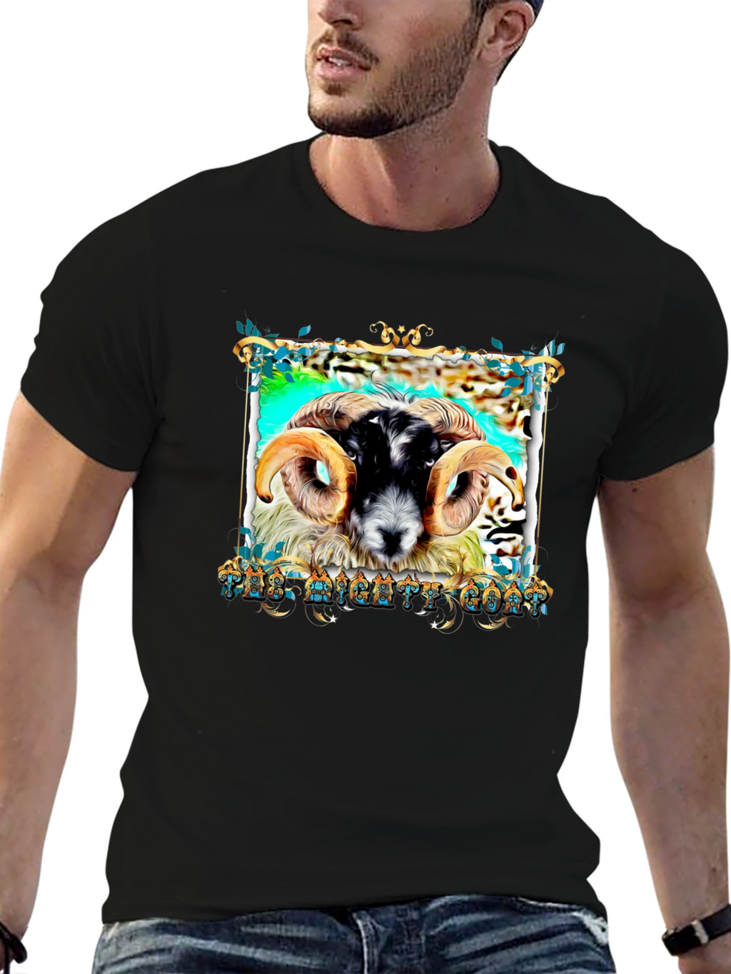 The Mighty Goat Black T-Shirt