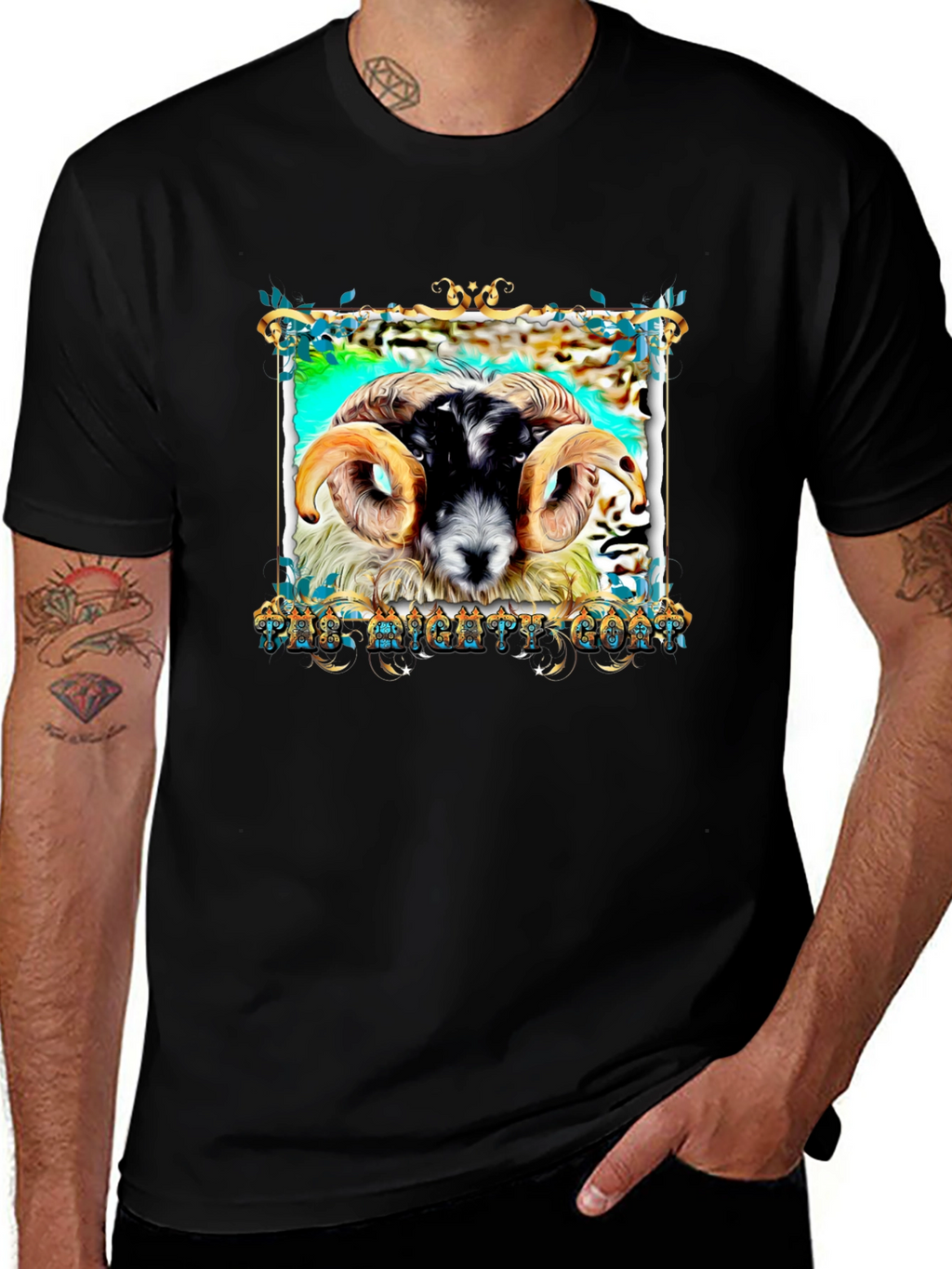 The Mighty Goat Black T-Shirt
