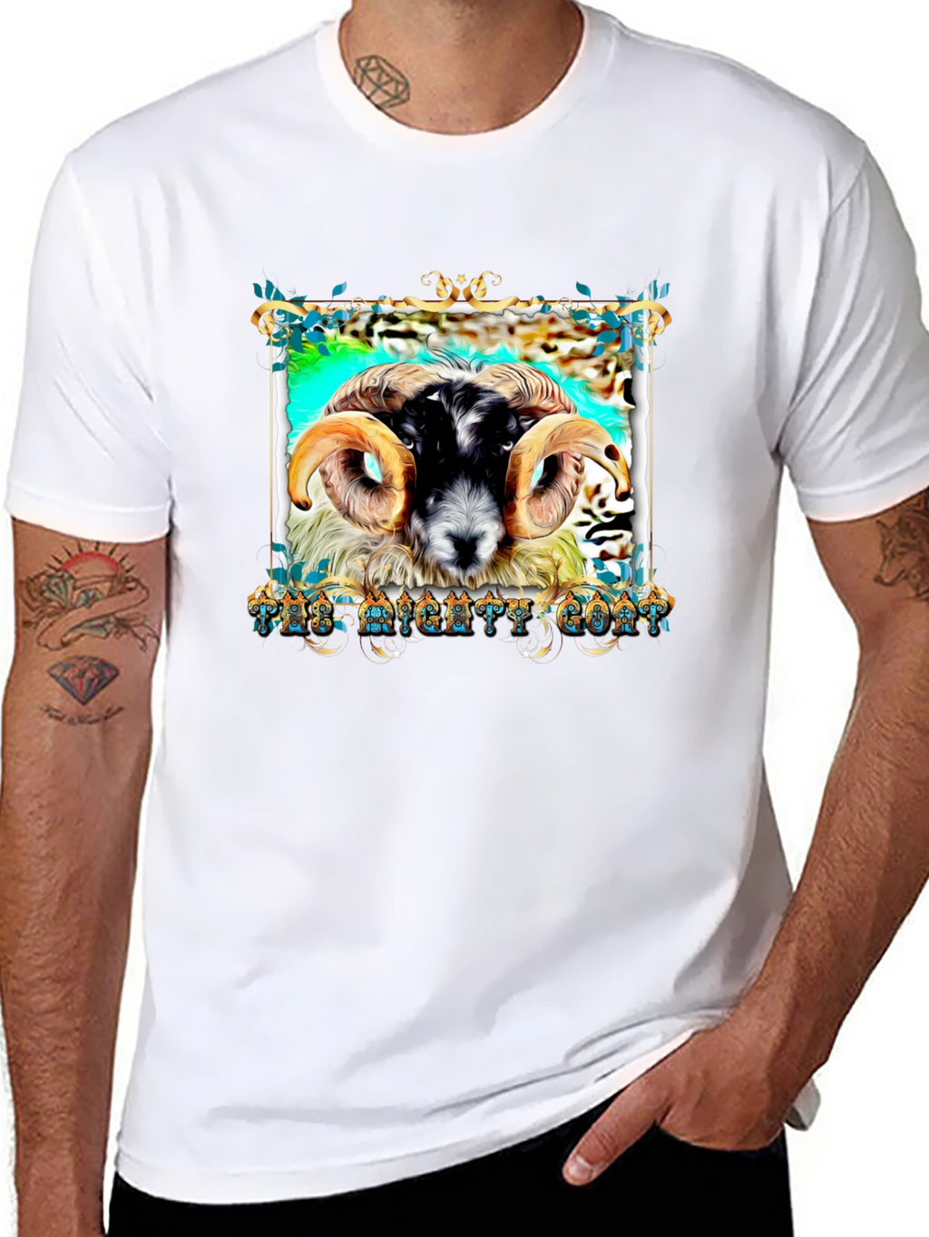 The Mighty Goat Black T-Shirt