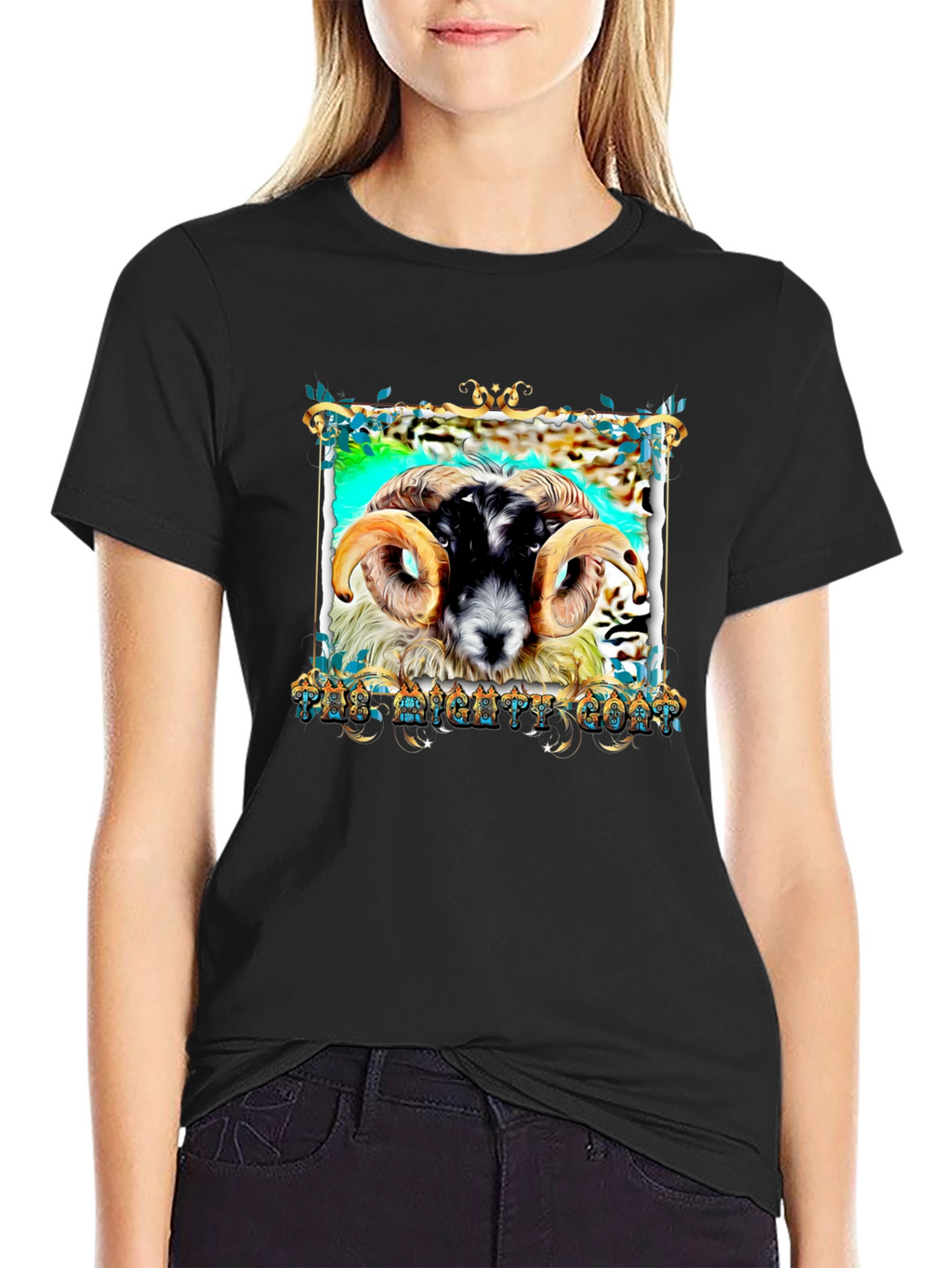 The Mighty Goat Black T-Shirt