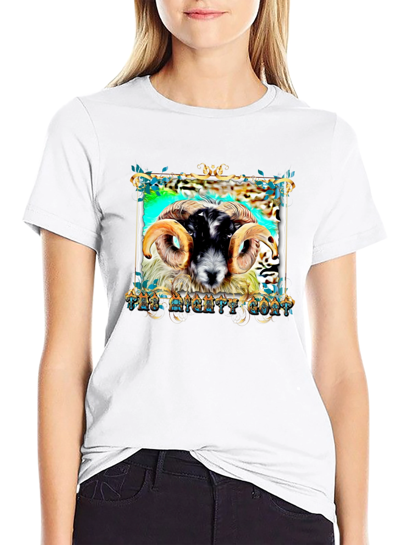 The Mighty Goat Black T-Shirt