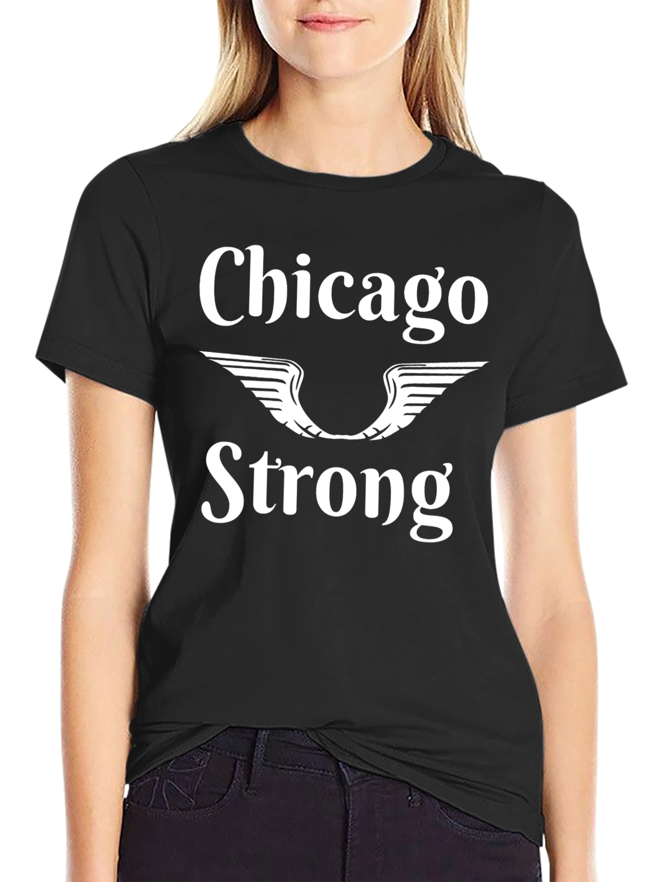 Chicago Strong Graphic Tee - Black