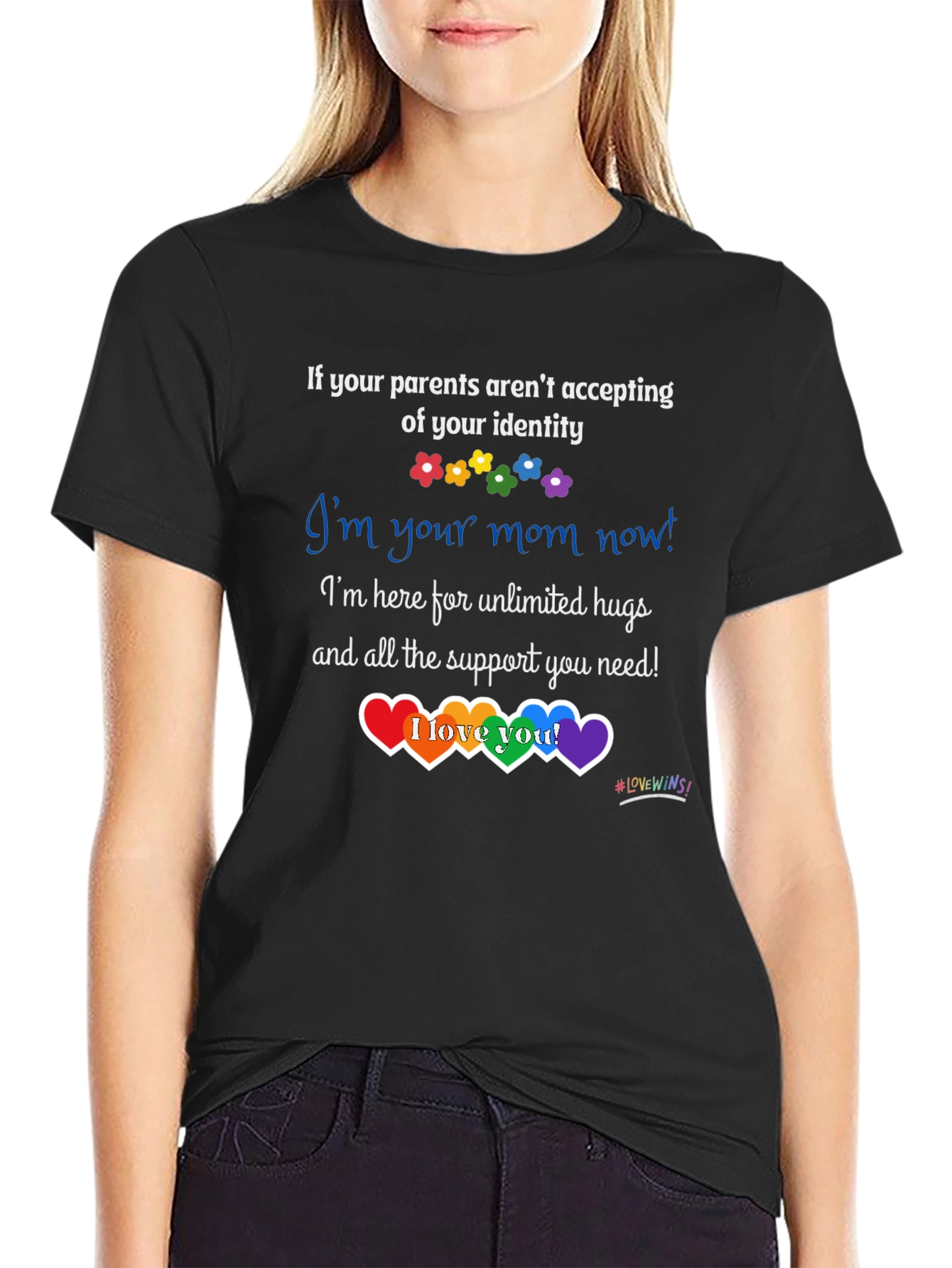 Supportive LGBTQ+ T-Shirt - Im Your Mom Now!