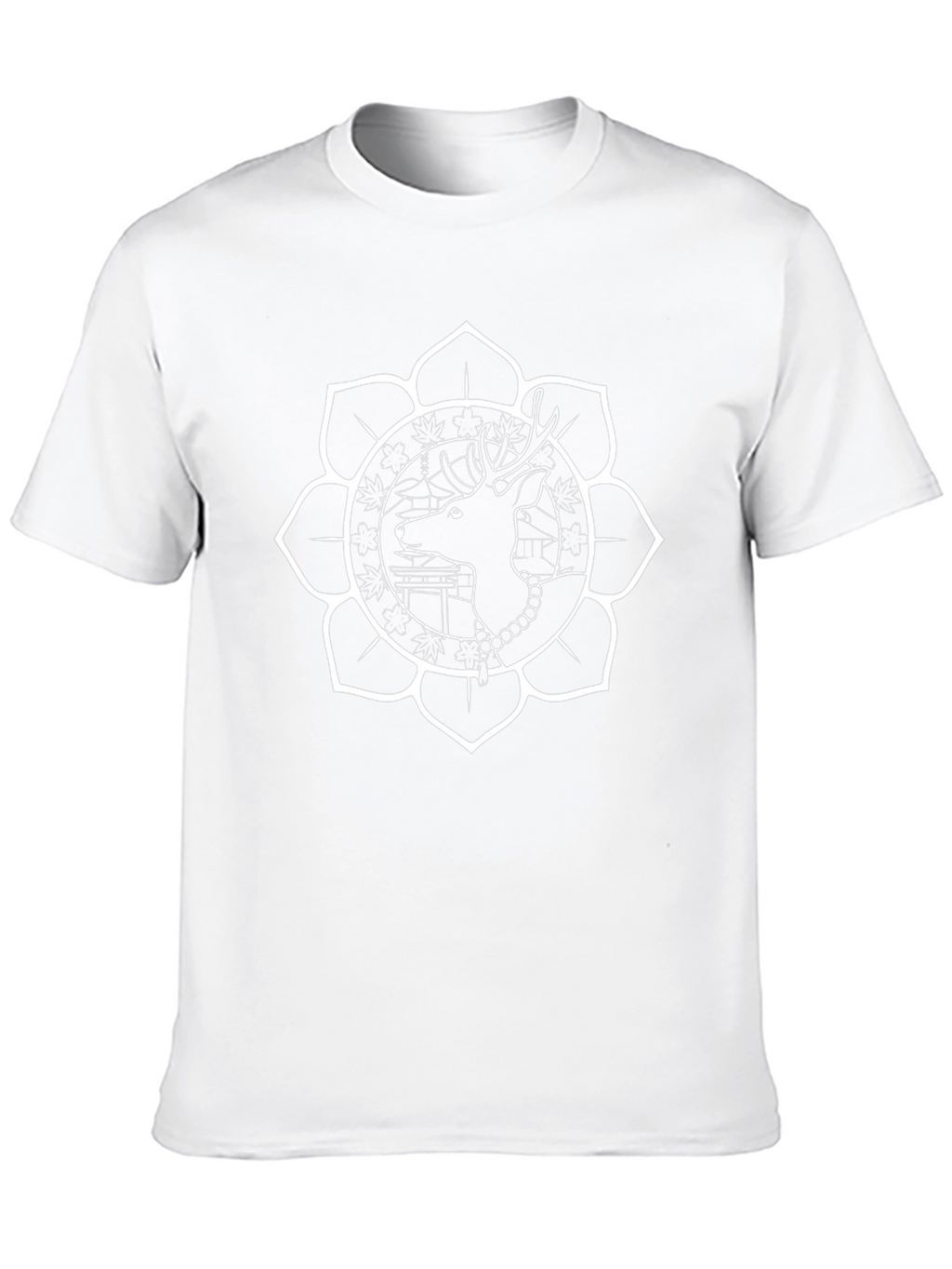 Deer Mandala Black T-Shirt - Unique Graphic Tee