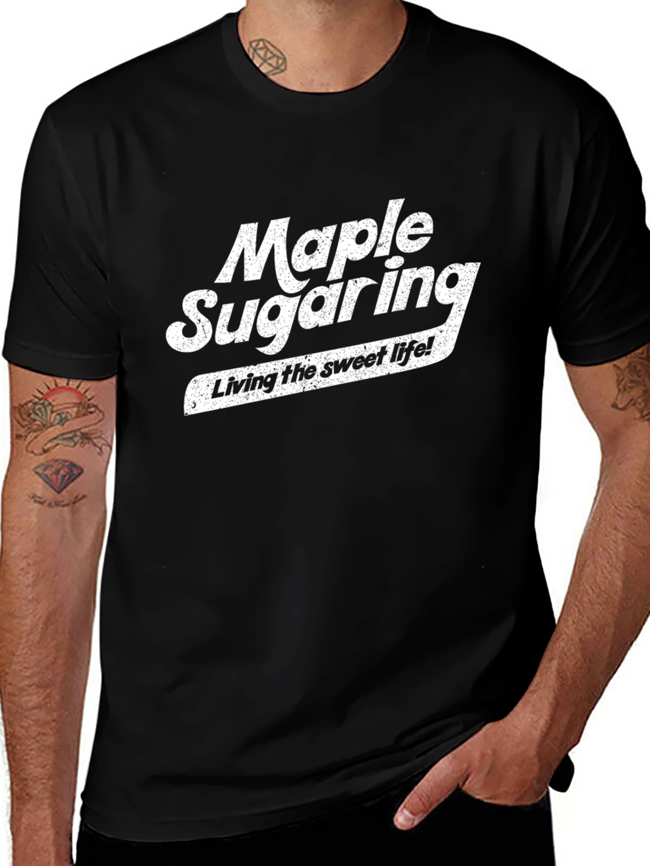 Maple Sugaring Sweet Life T-Shirt - Black