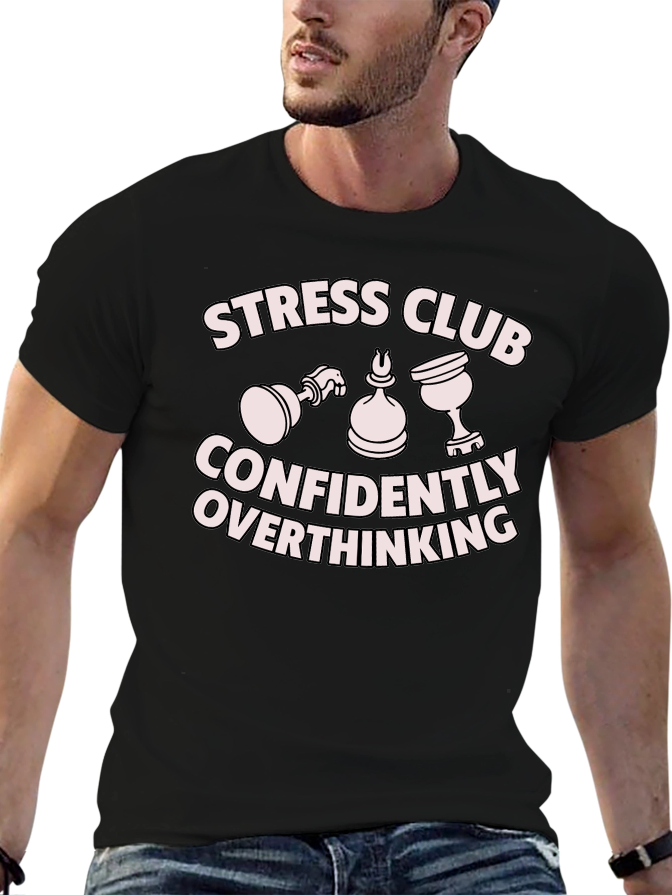 Stress Club Overthinking Graphic Tee