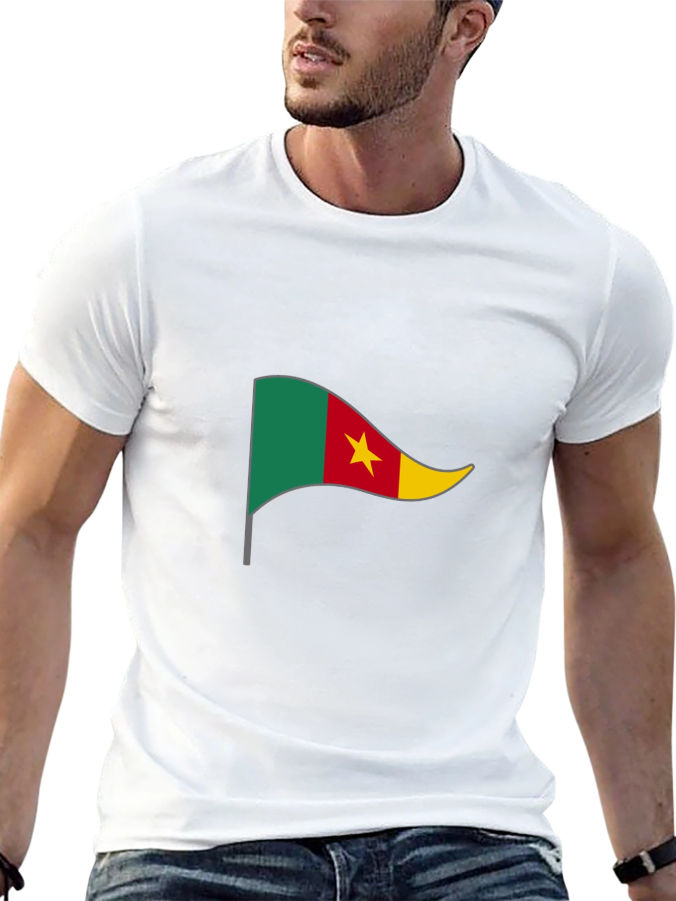 Cameroon Flag Graphic T-Shirt