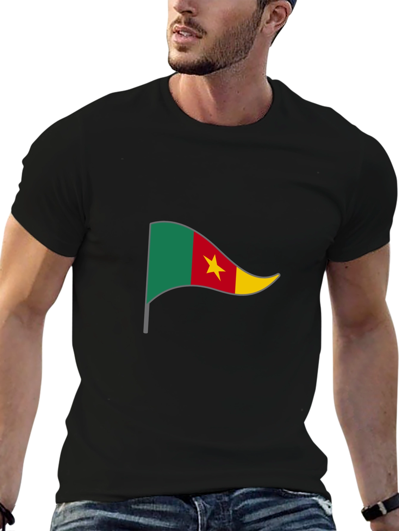 Cameroon Flag Graphic T-Shirt