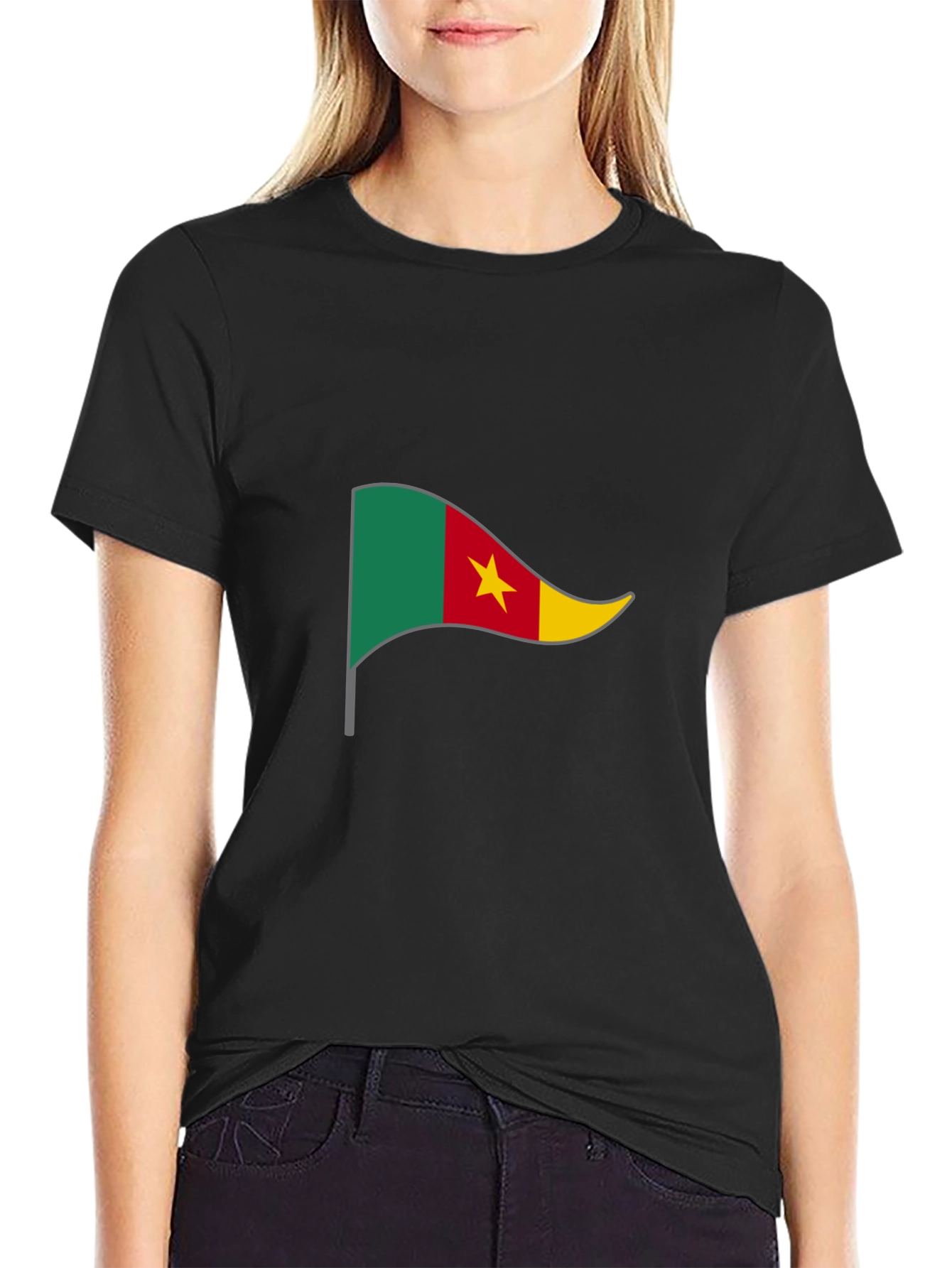 Cameroon Flag Graphic T-Shirt