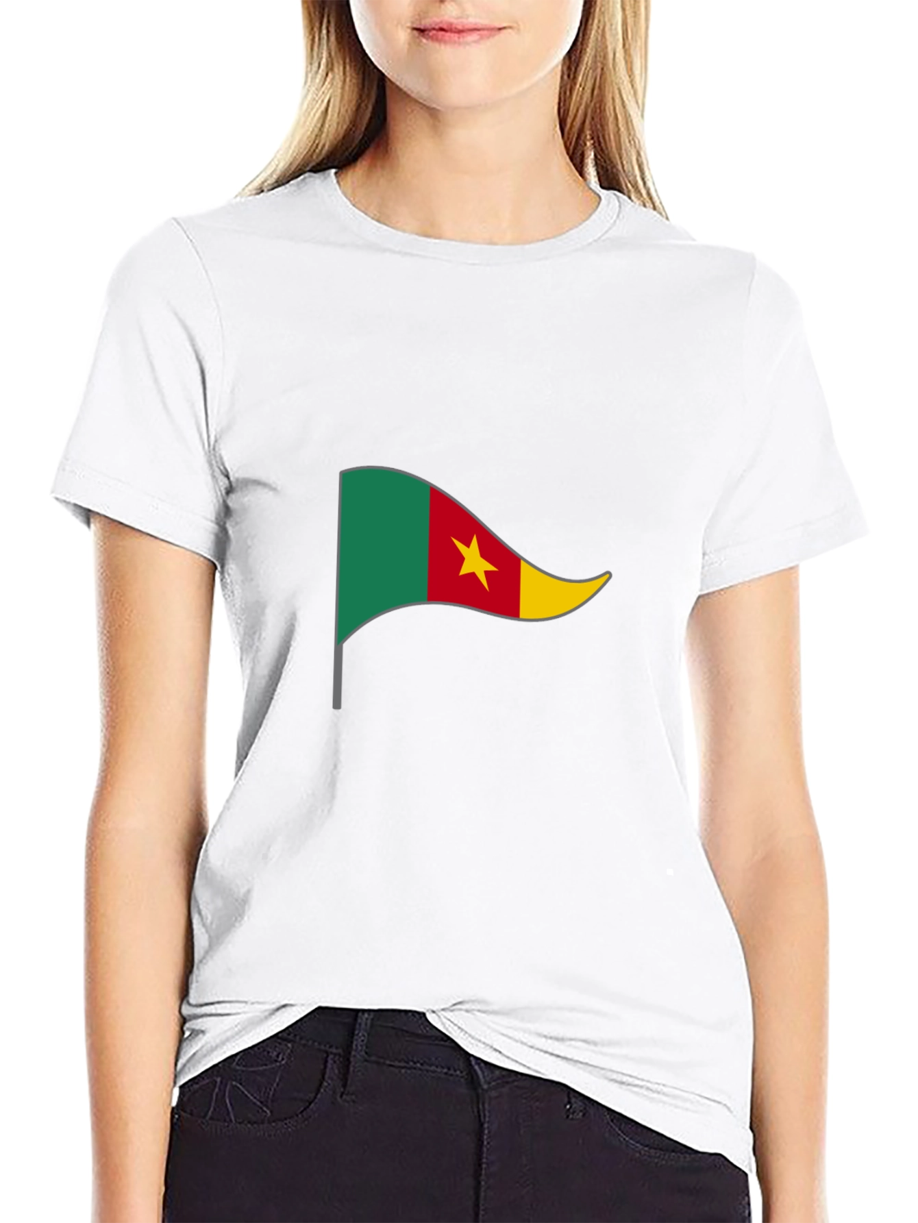 Cameroon Flag Graphic T-Shirt