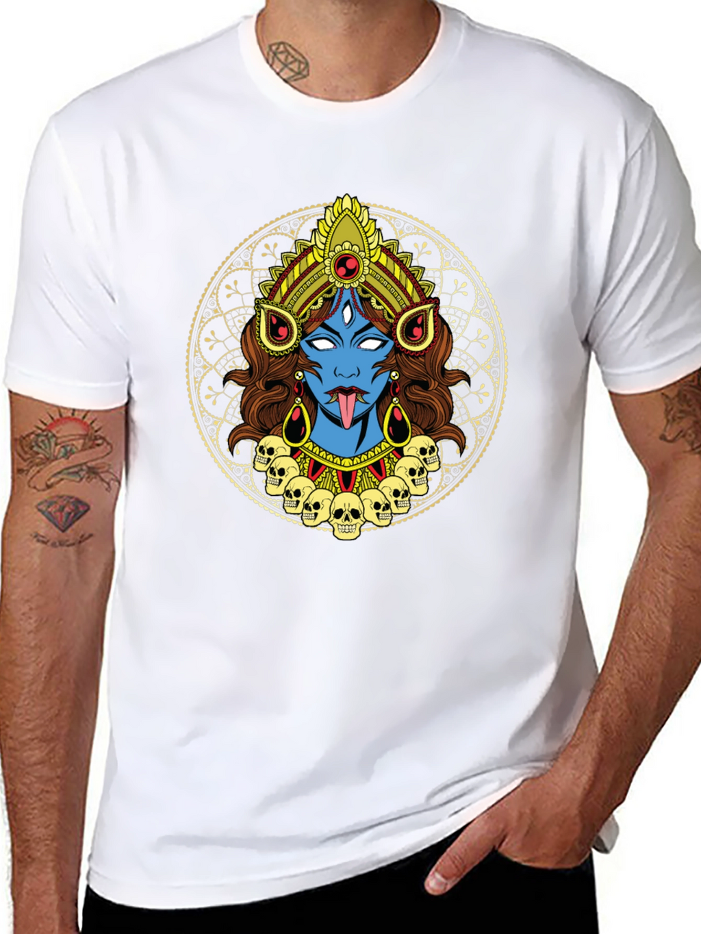 Kali T-Shirt: Fierce Goddess Design Black Tee
