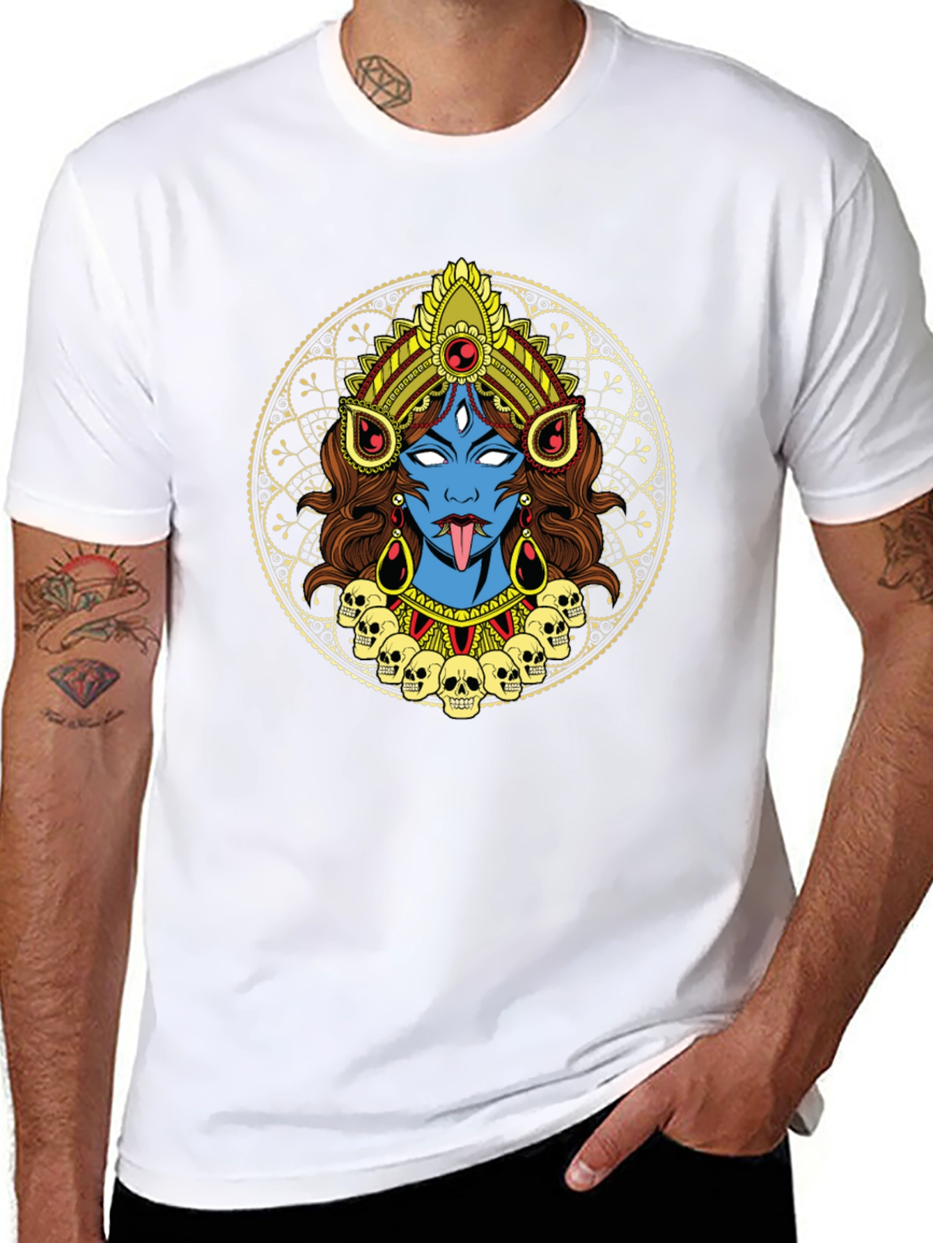 Kali T-Shirt: Fierce Goddess Design Black Tee