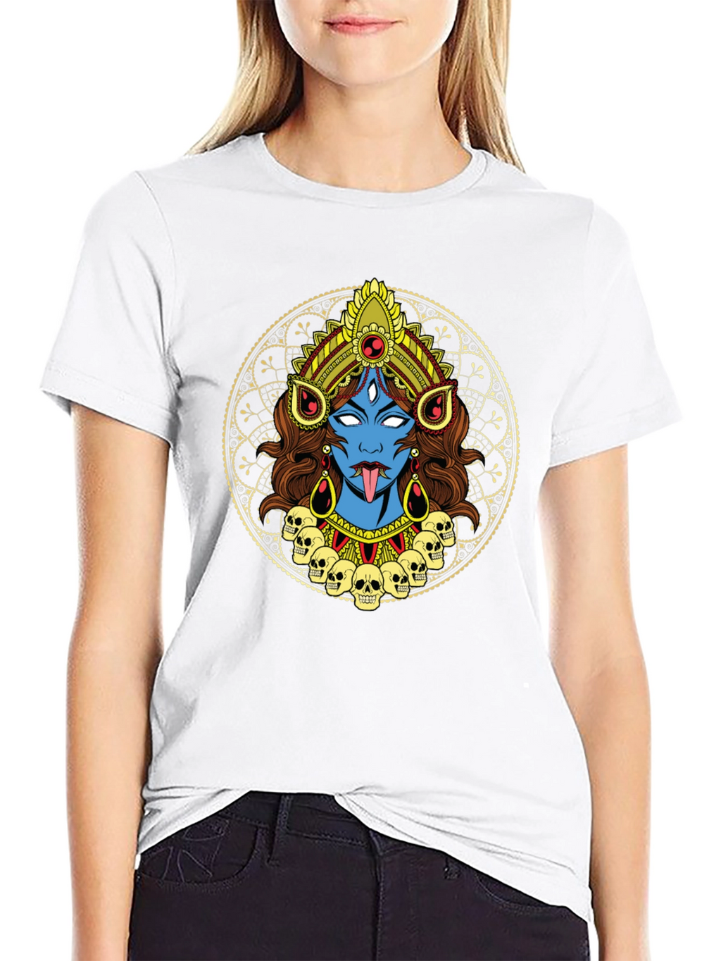 Kali T-Shirt: Fierce Goddess Design Black Tee