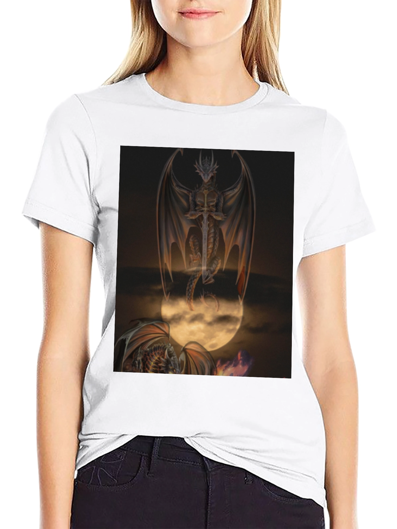 Dragon Graphic Tee - Fantasy Art T-Shirt