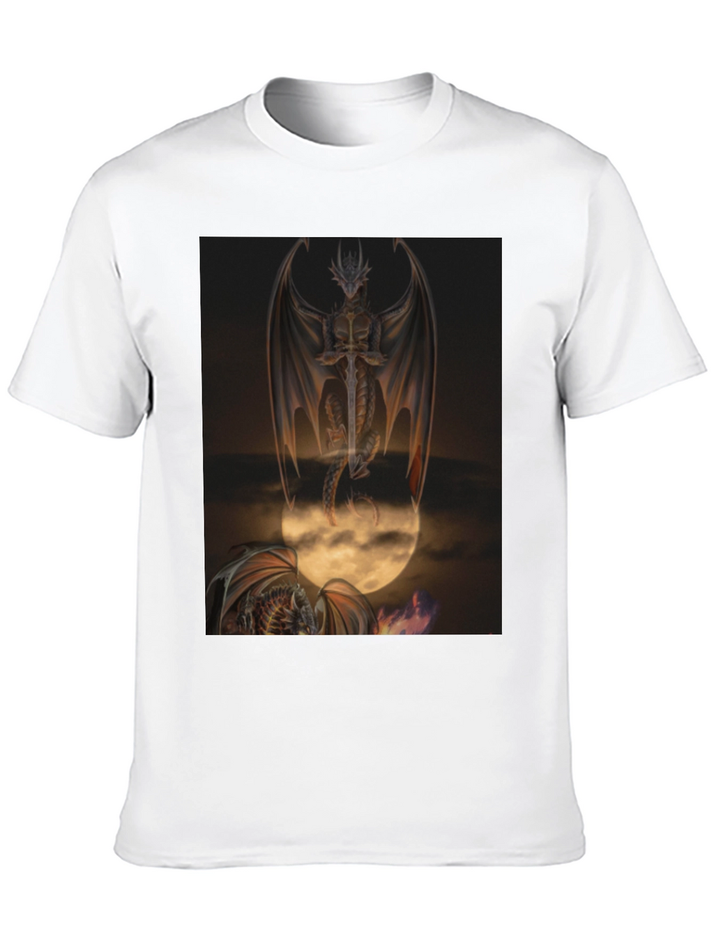 Dragon Graphic Tee - Fantasy Art T-Shirt