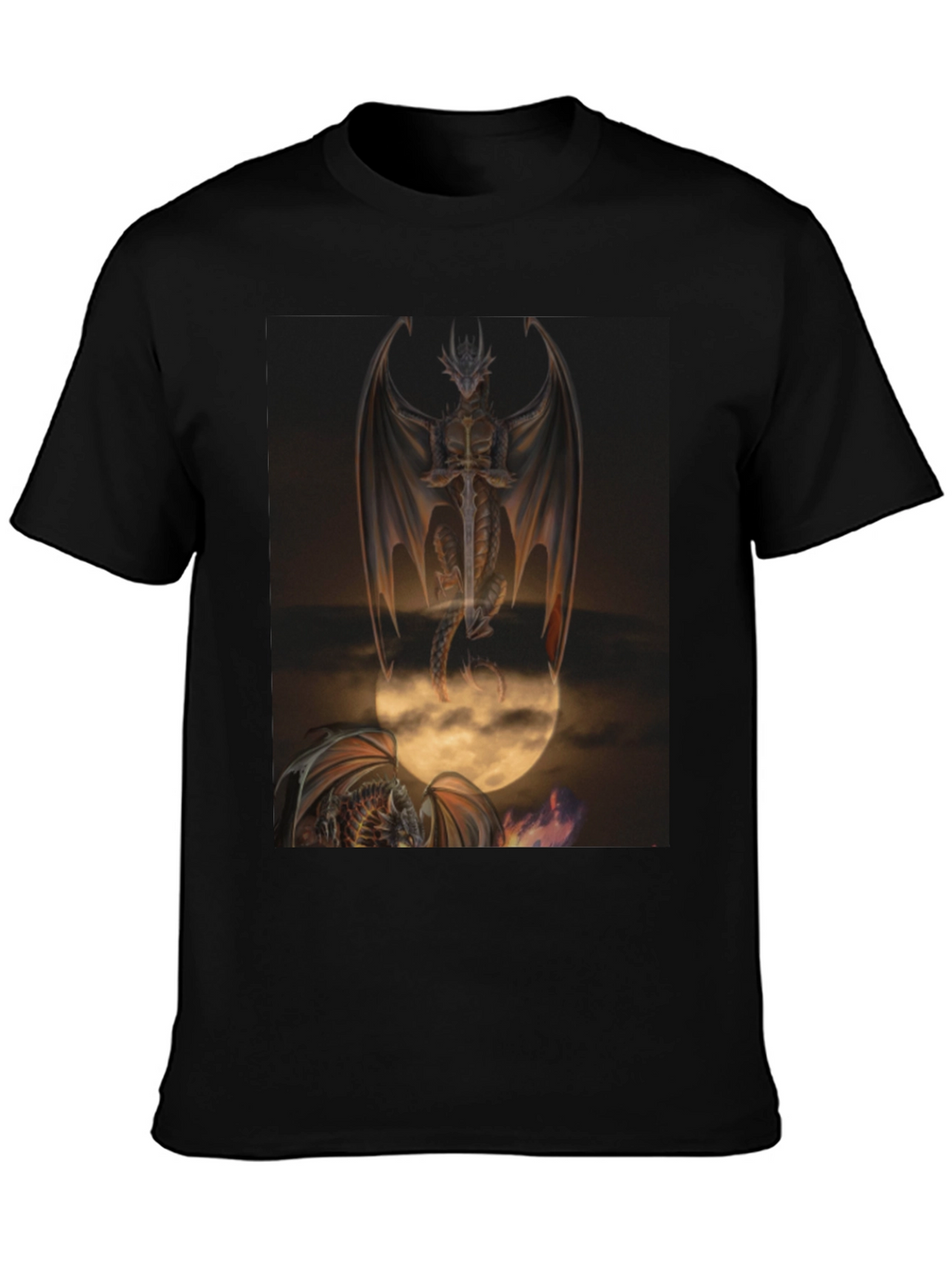 Dragon Graphic Tee - Fantasy Art T-Shirt