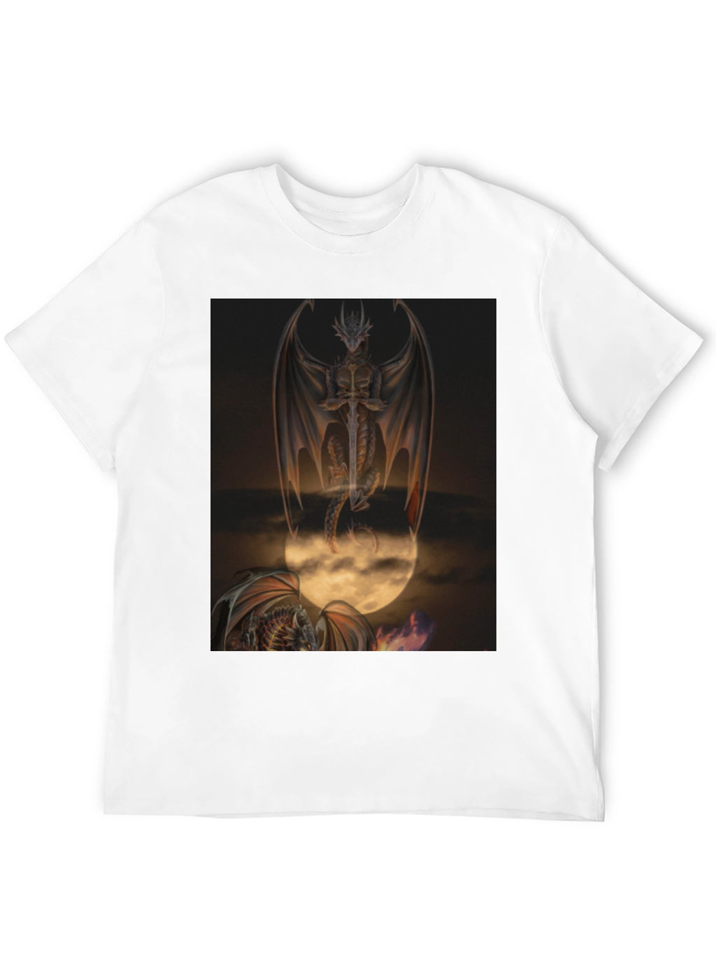 Dragon Graphic Tee - Fantasy Art T-Shirt