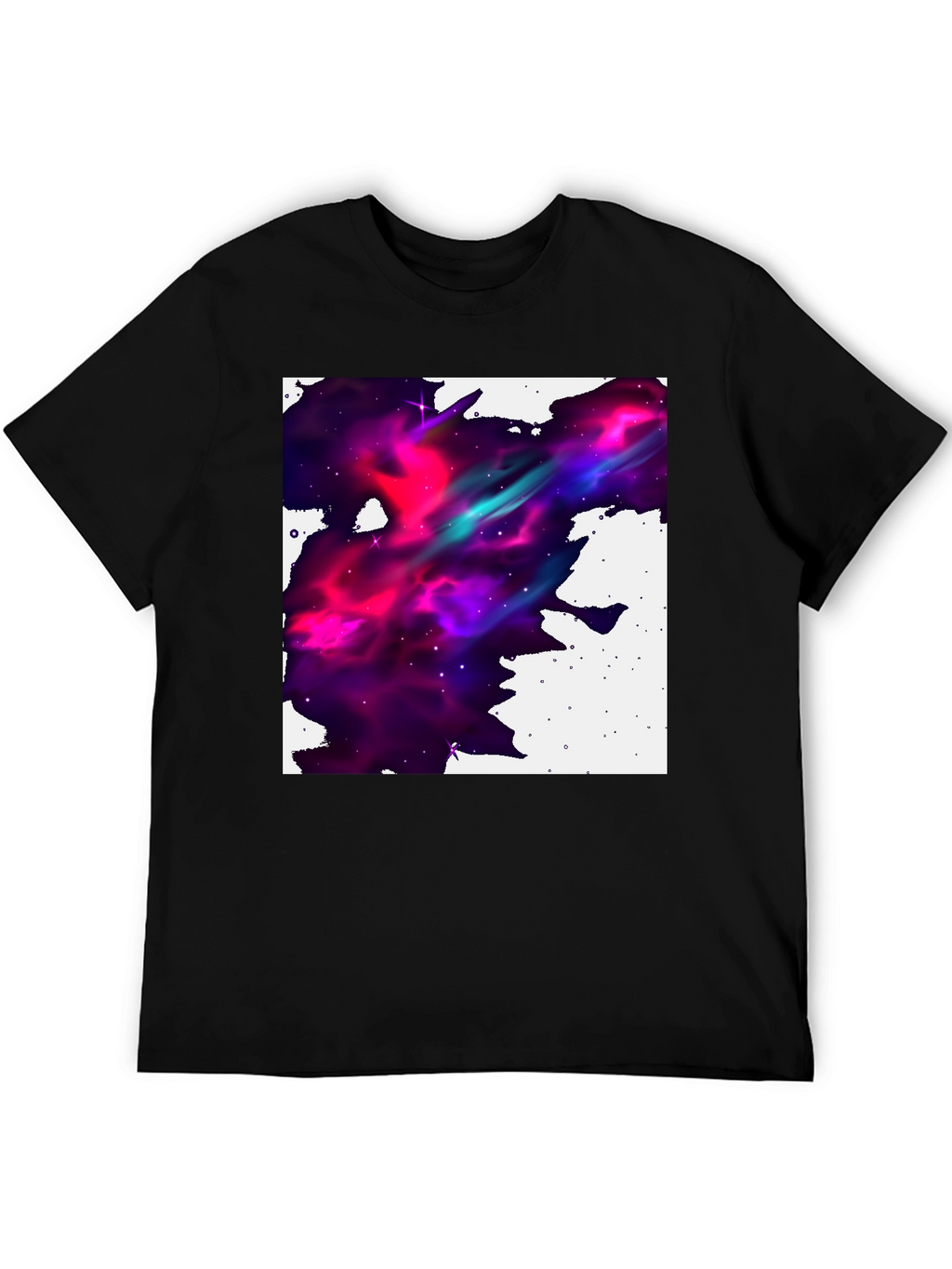 Nebula Print Black T-Shirt