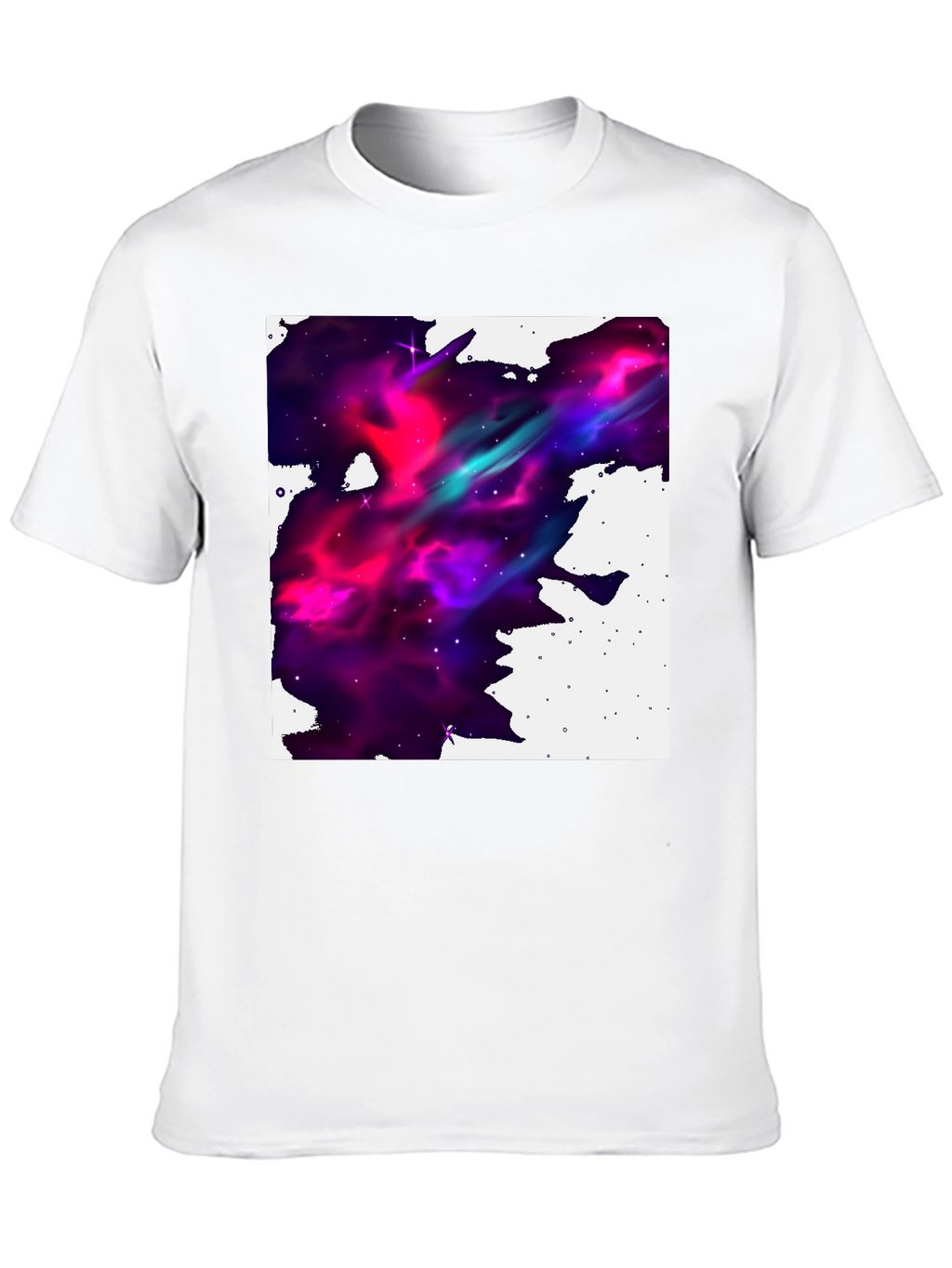 Nebula Print Black T-Shirt