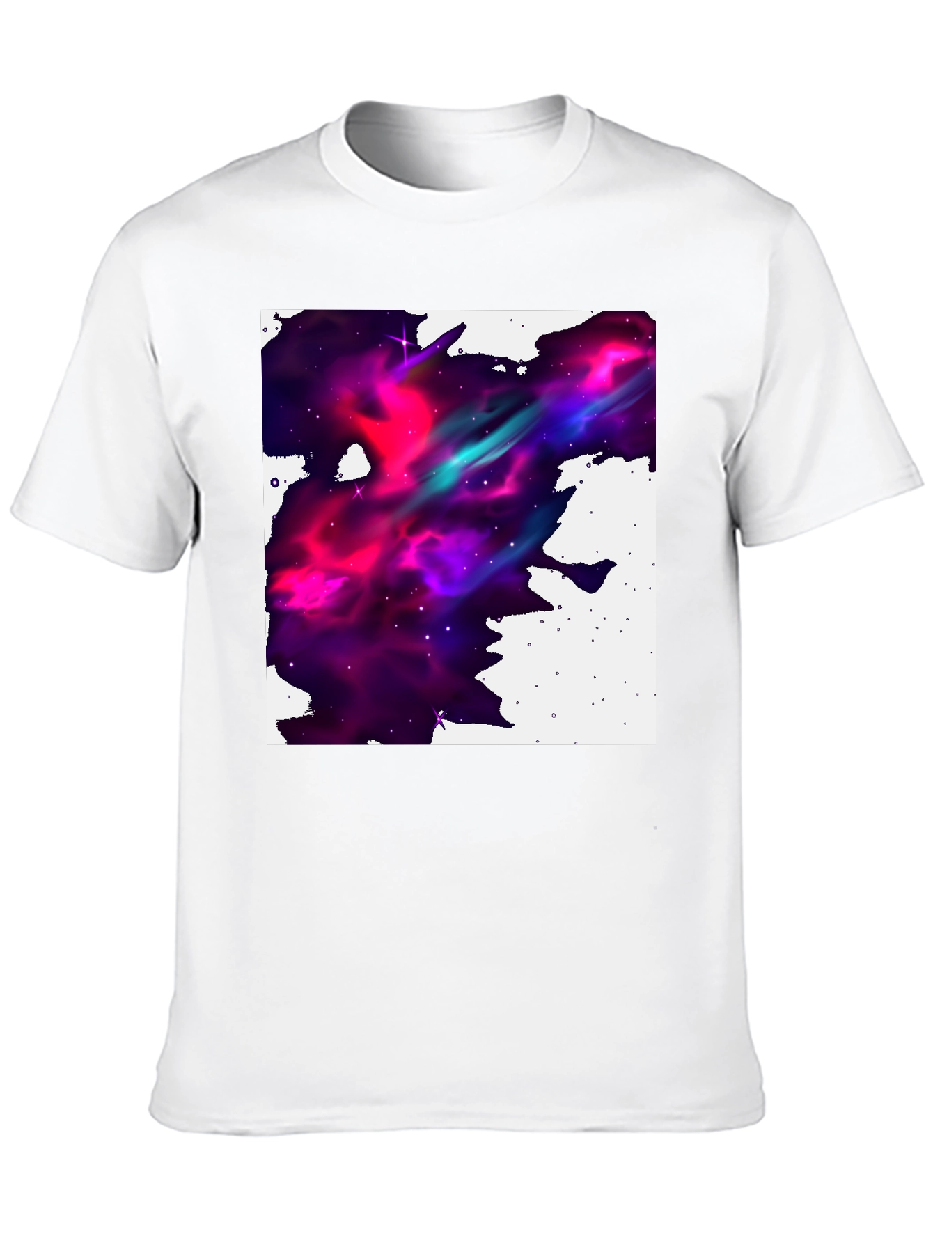 Nebula Print Black T-Shirt