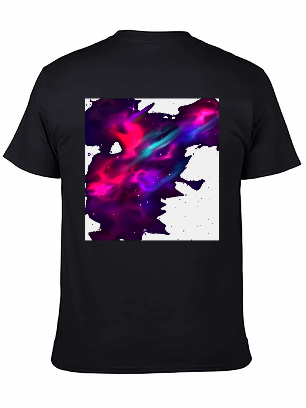 Nebula Print Black T-Shirt