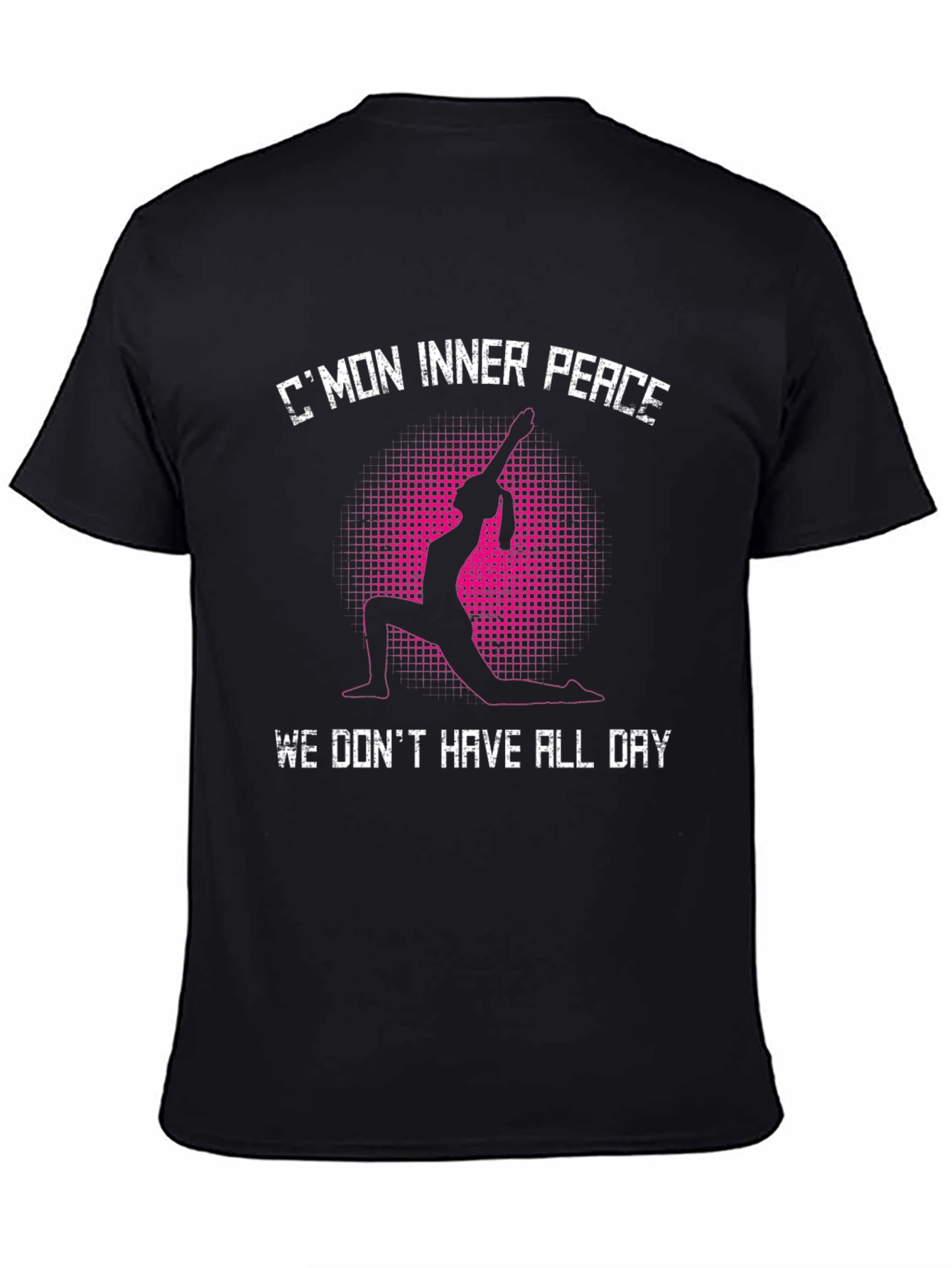 Yoga Inner Peace Black T-Shirt