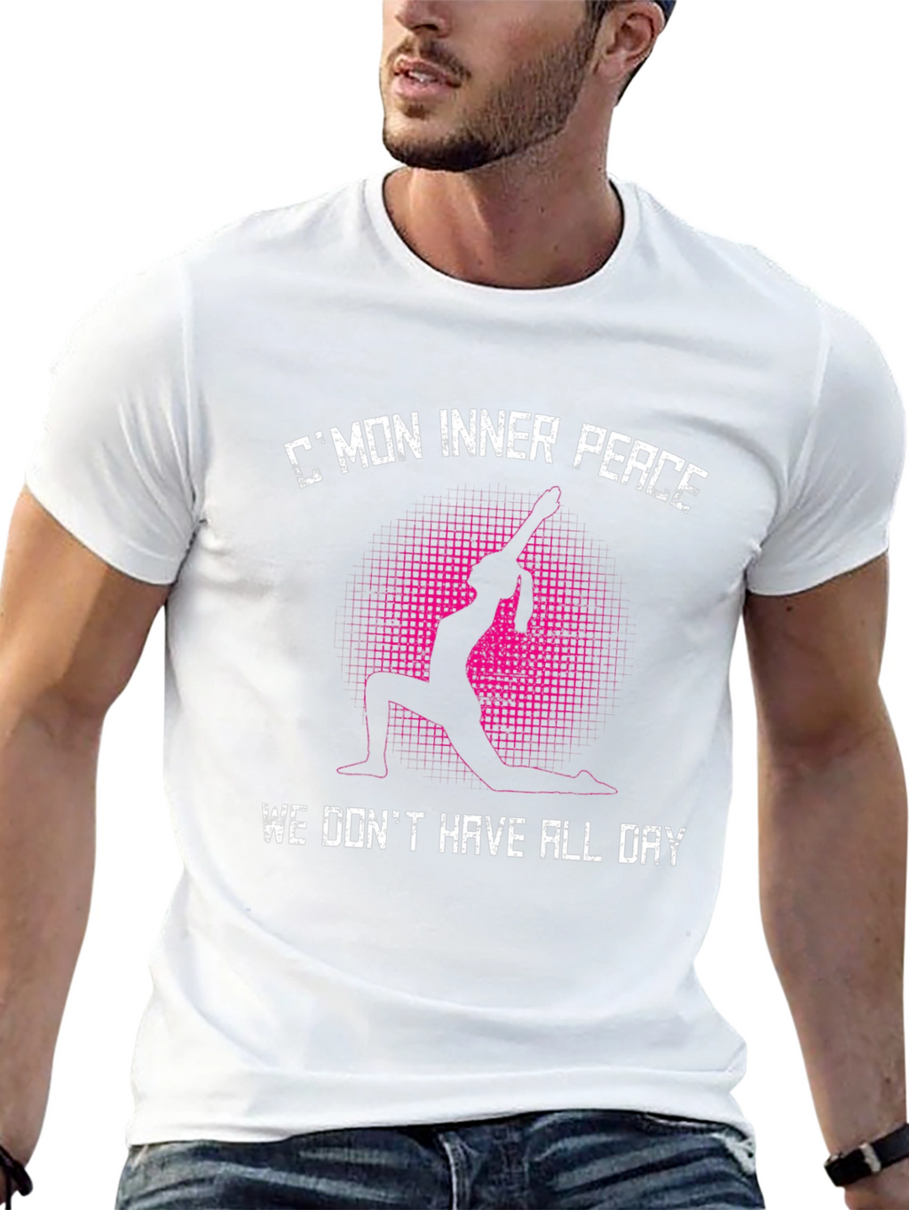 Yoga Inner Peace Black T-Shirt