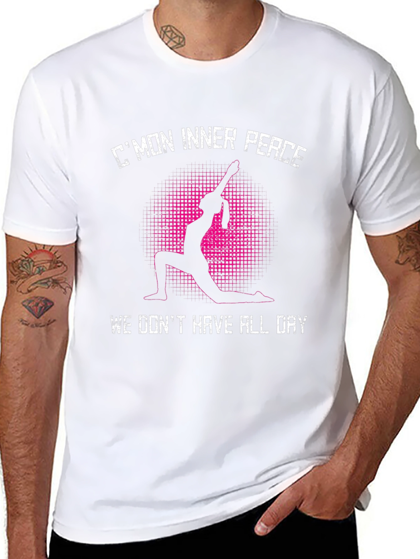 Yoga Inner Peace Black T-Shirt