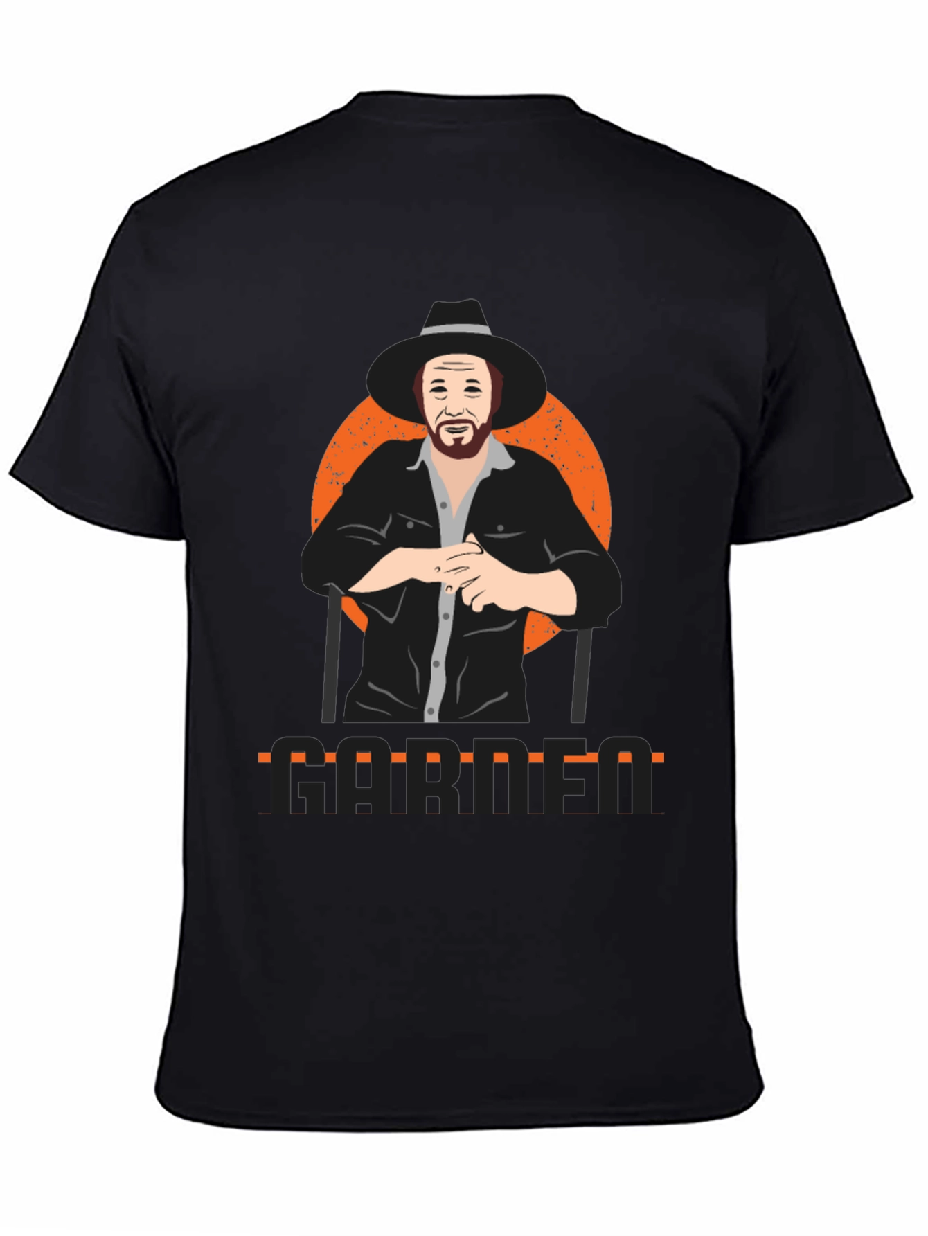 Garth Graphic Print Black T-Shirt