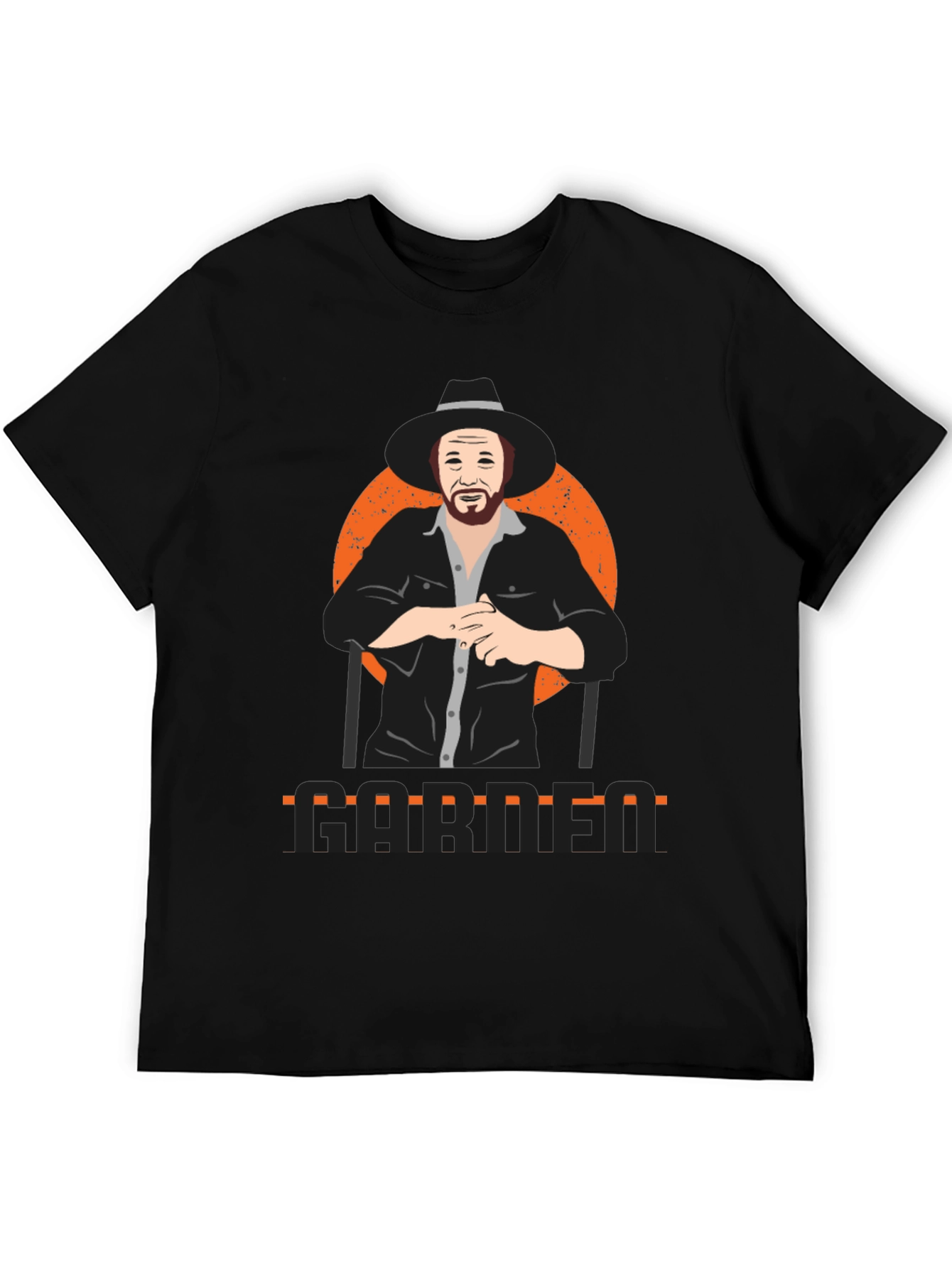 Garth Graphic Print Black T-Shirt