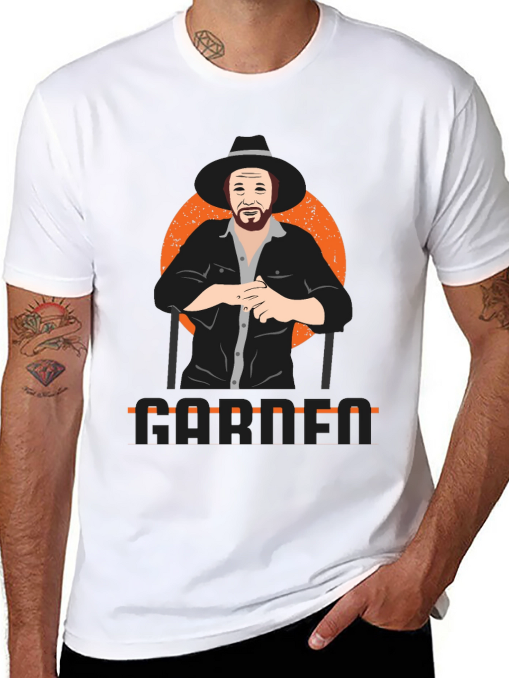 Garth Graphic Print Black T-Shirt
